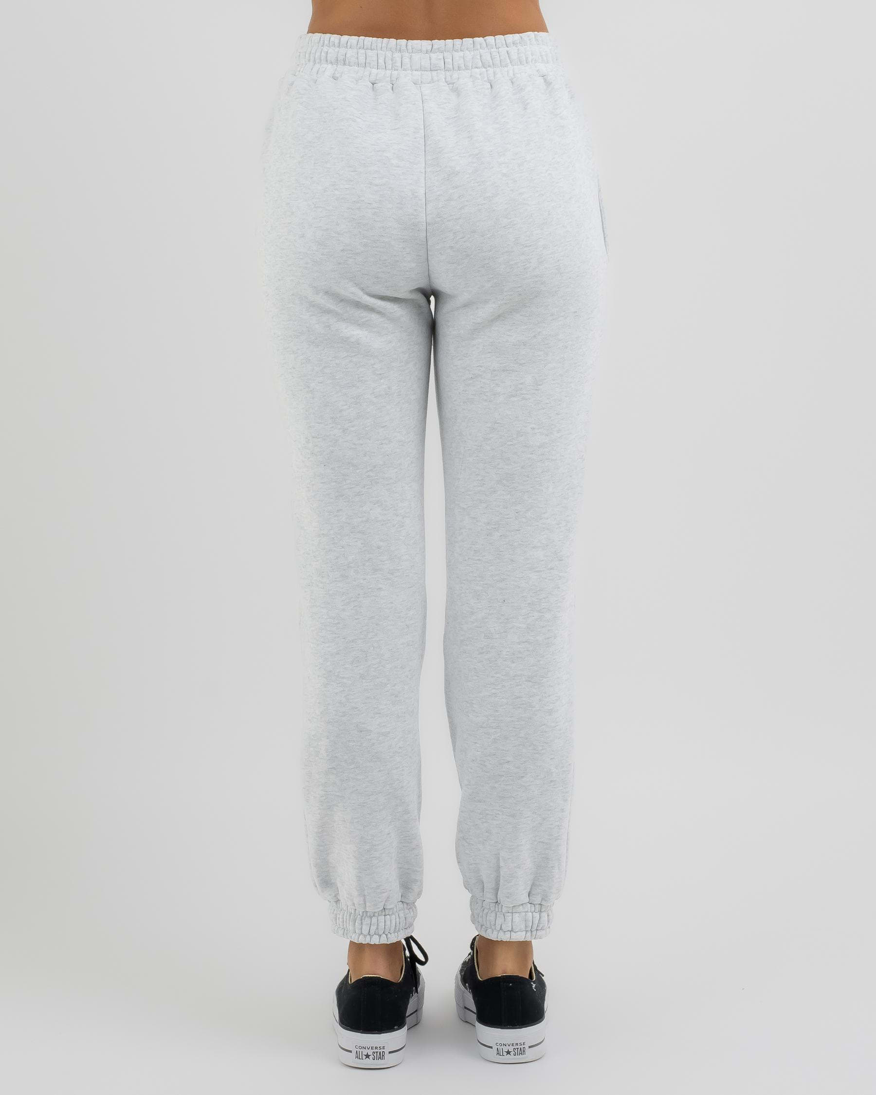 Shop Rip Curl Varisty Track Pants In Grey Marle/plum - Fast Shipping ...