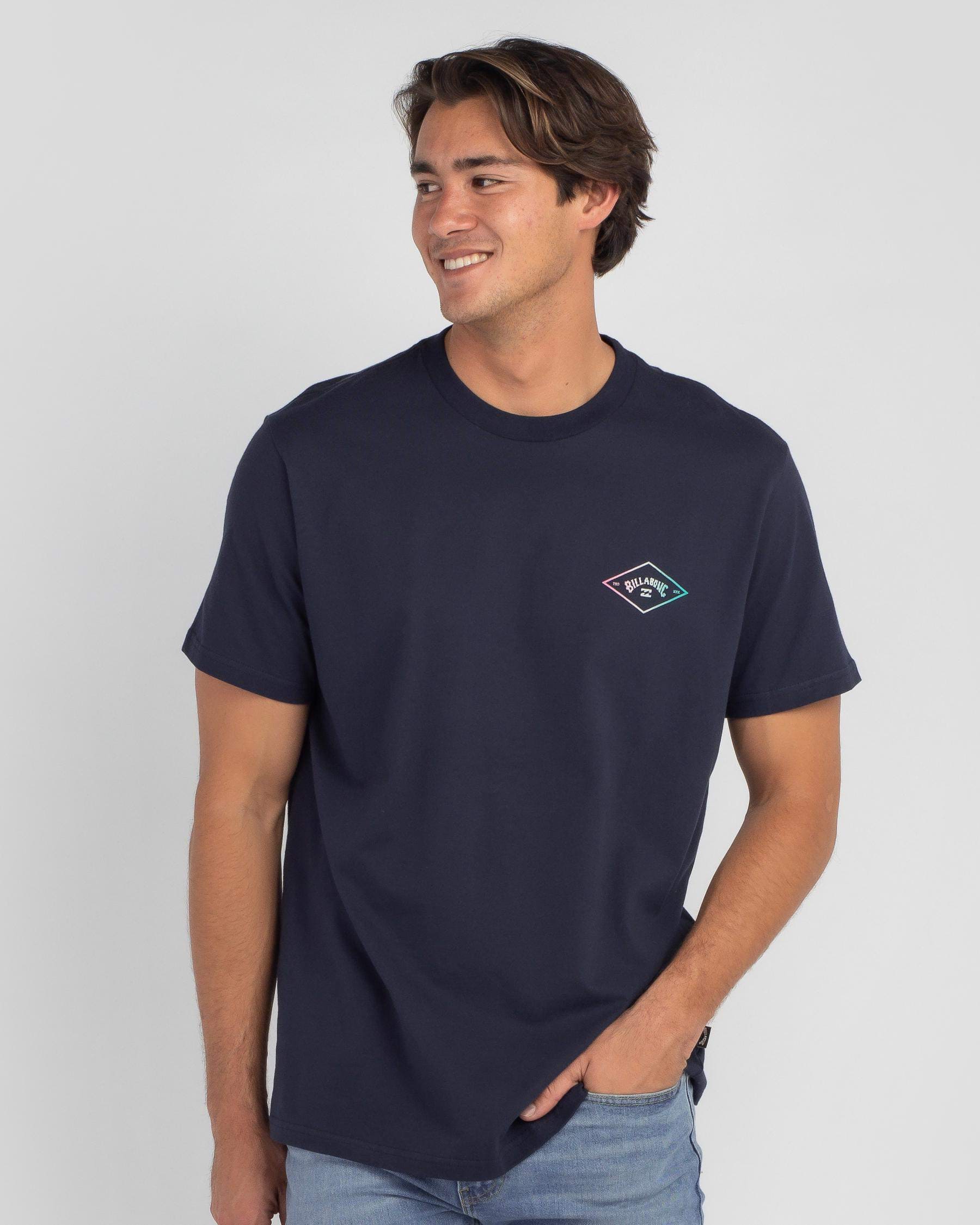 Shop Billabong Arch Fade T-Shirt In Navy - Fast Shipping & Easy Returns ...