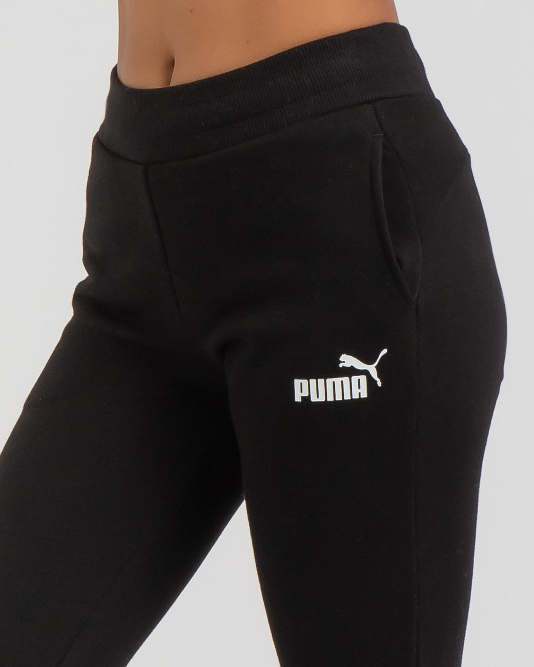 Puma Girls' Essential Sweat Pants In Puma Black - Fast Shipping & Easy ...