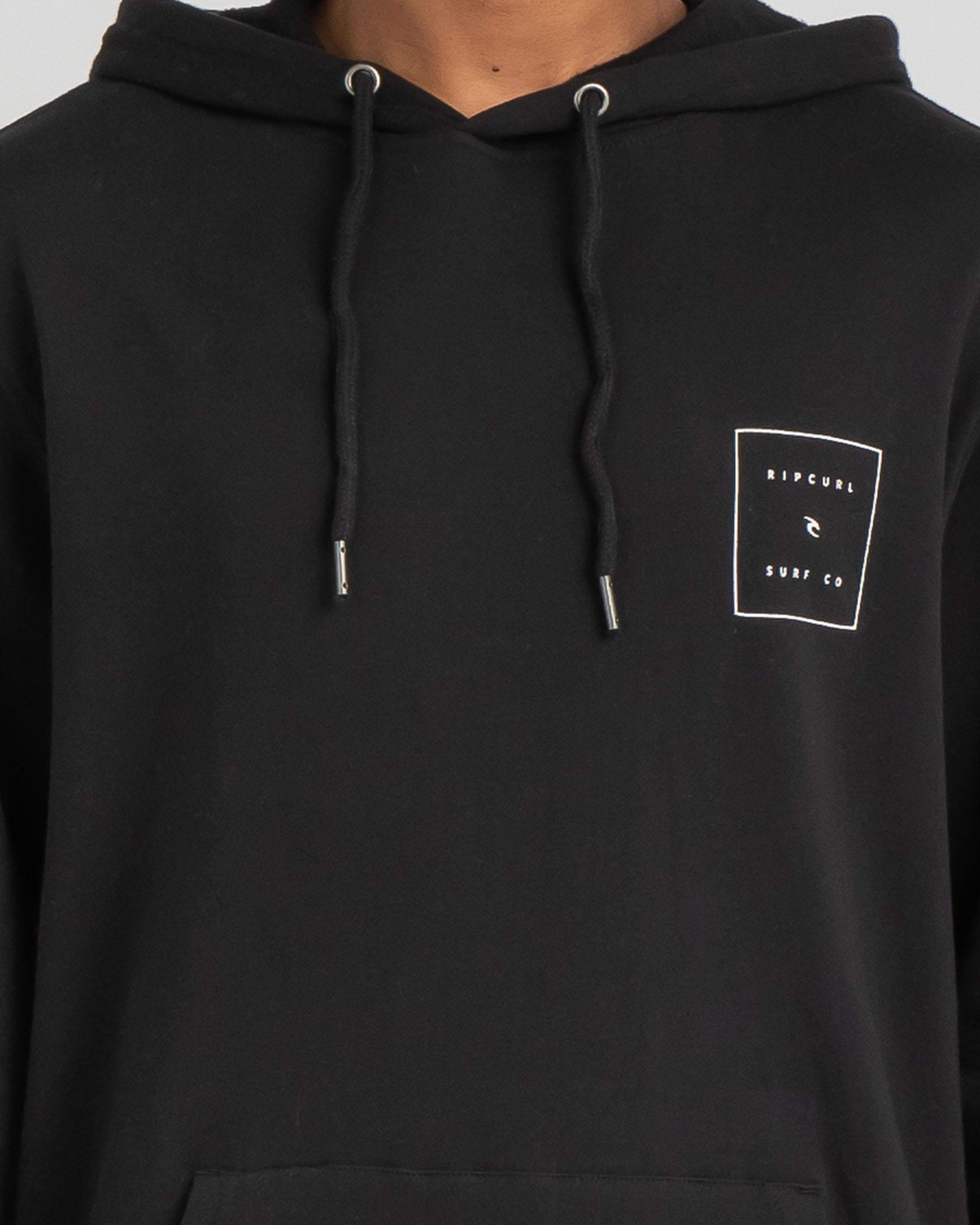 Shop Rip Curl Squared Hoodie In Black - Fast Shipping & Easy Returns ...