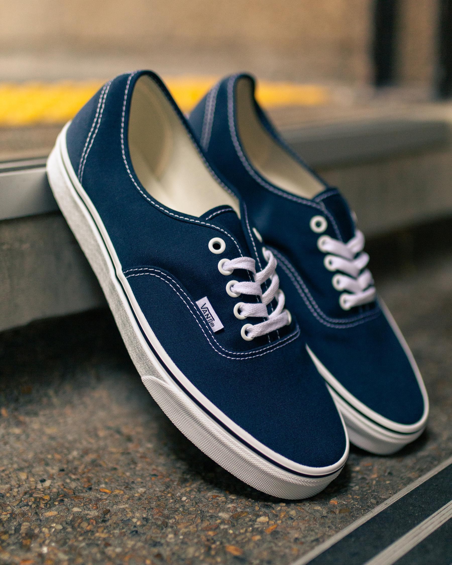 Shop Vans Authentic Shoes In Parisian Night/true White - Fast Shipping ...