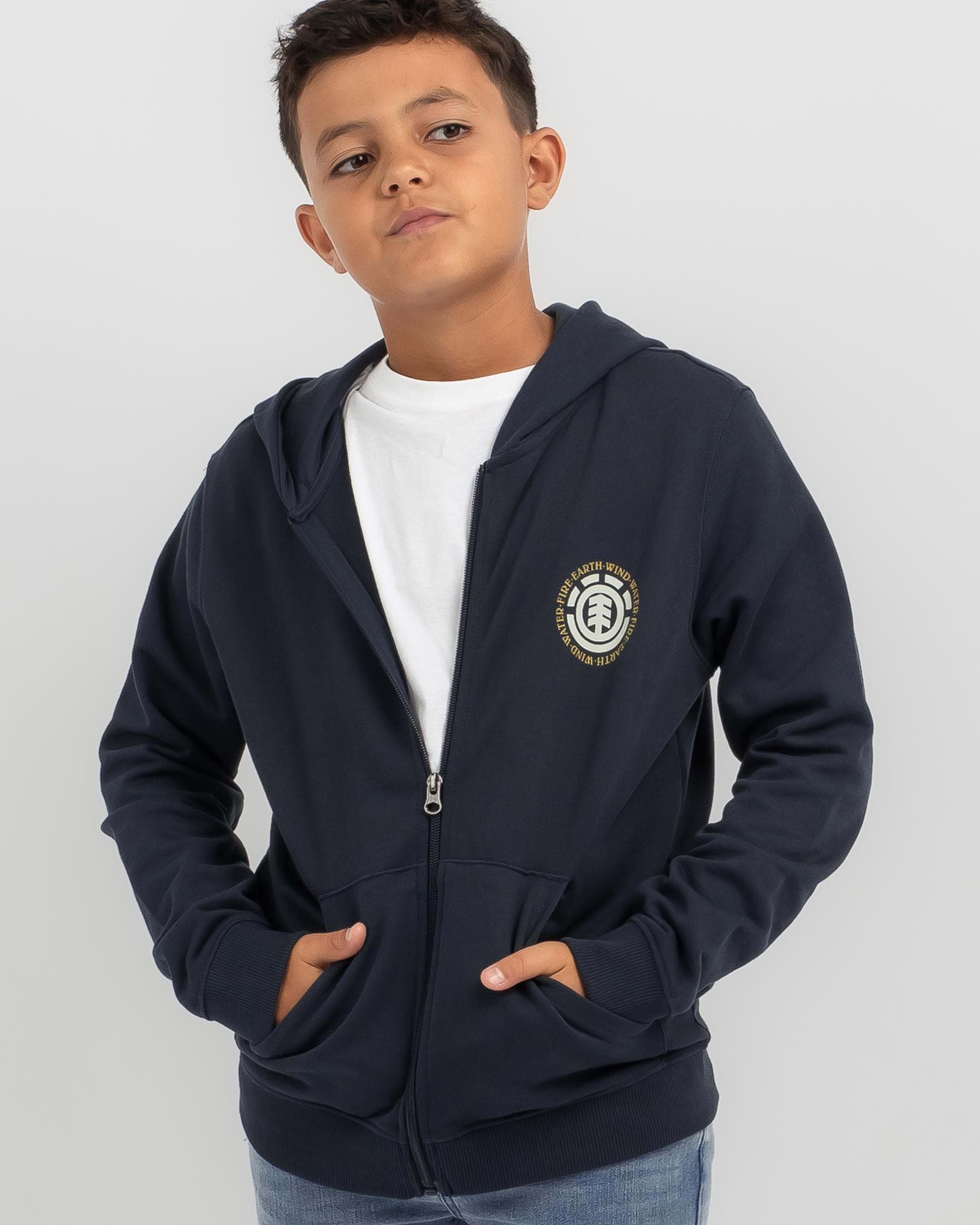 Shop Element Boys' Seal Zipper Hoodie In Eclipse Navy - Fast Shipping ...