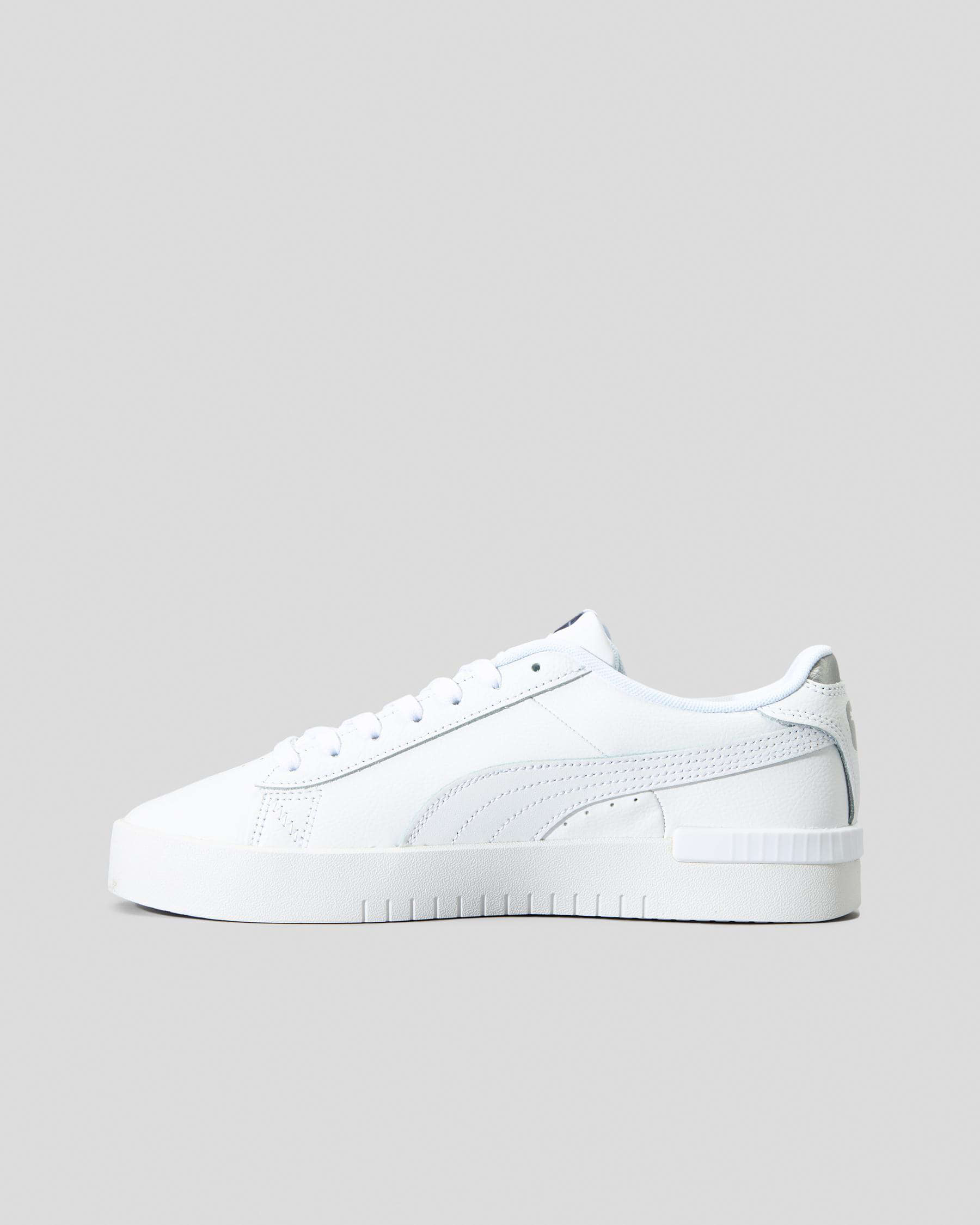 Shop Puma Jada Renew Shoes In Puma White-puma White-puma Silver - Fast ...