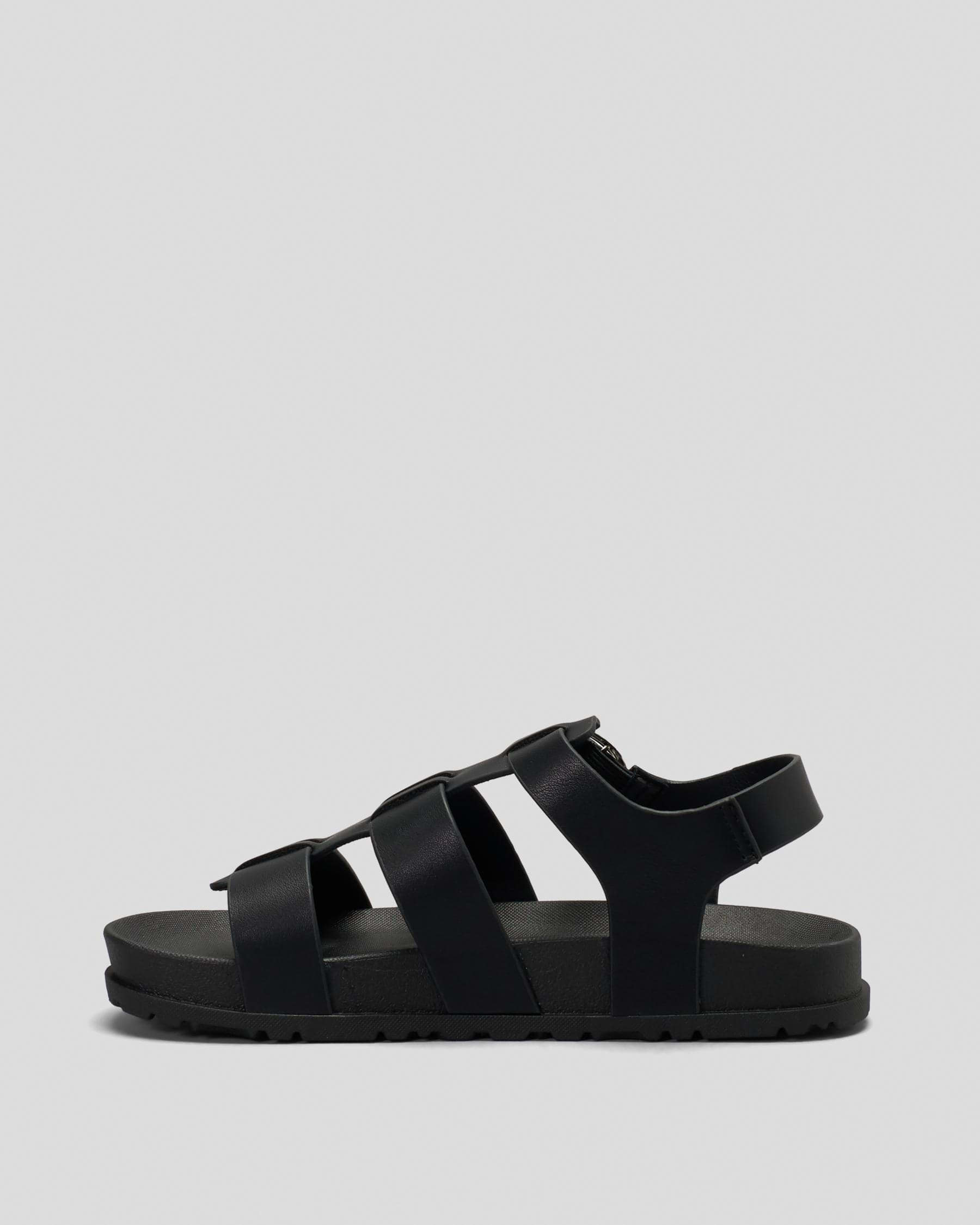 Shop Ava And Ever Girls' Josie Sandals In Black - Fast Shipping & Easy ...