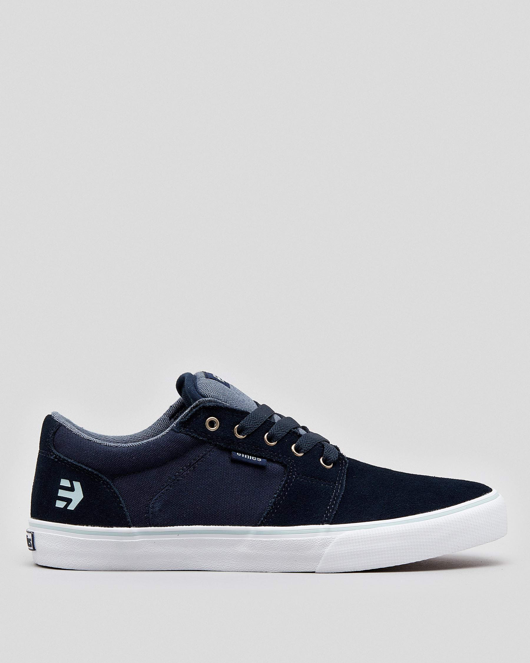 Shop Etnies Barge LS Shoes In Navy/grey/white - Fast Shipping & Easy ...