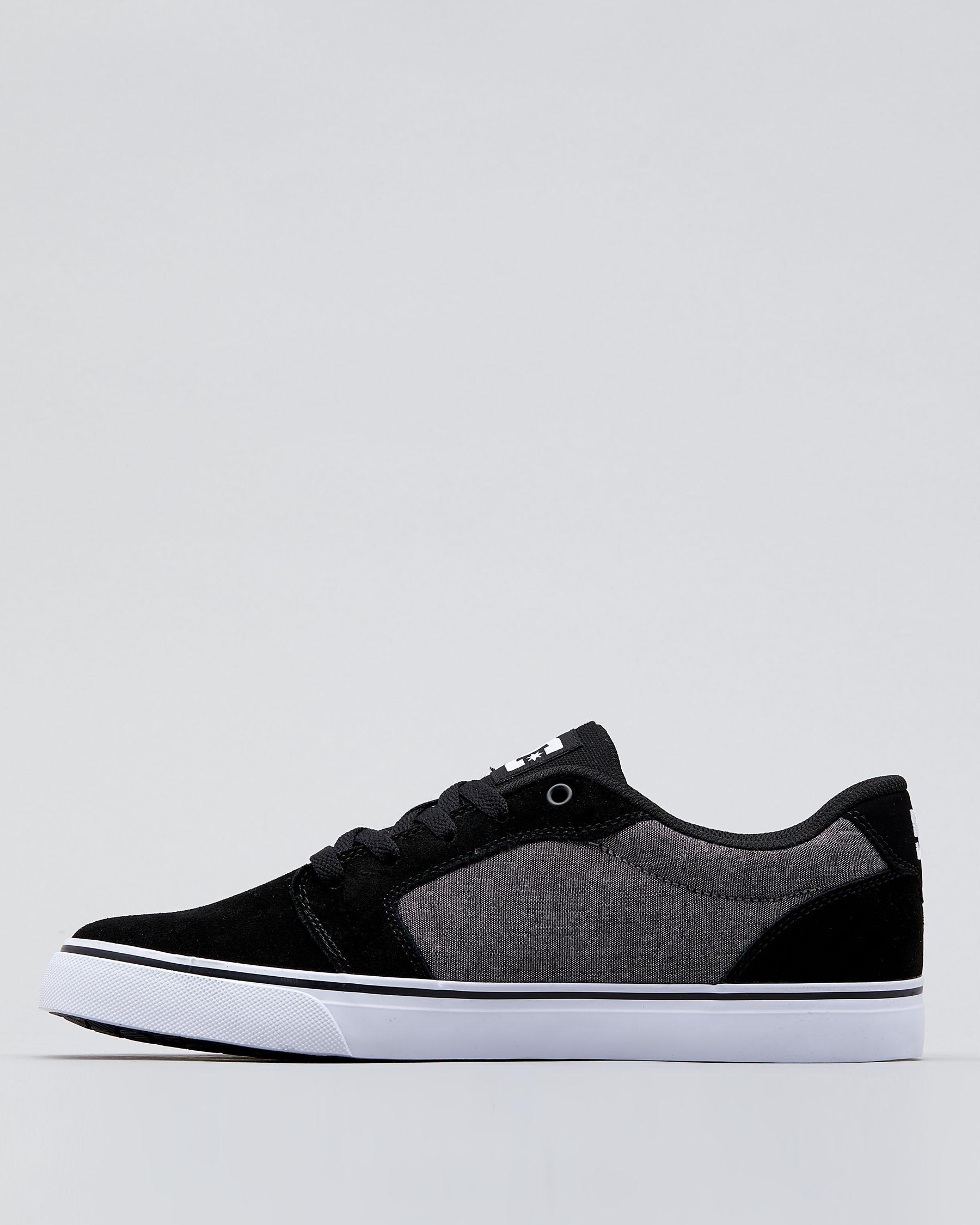 DC Shoes Anvil Shoes In Black/black/dk Grey - Fast Shipping & Easy ...