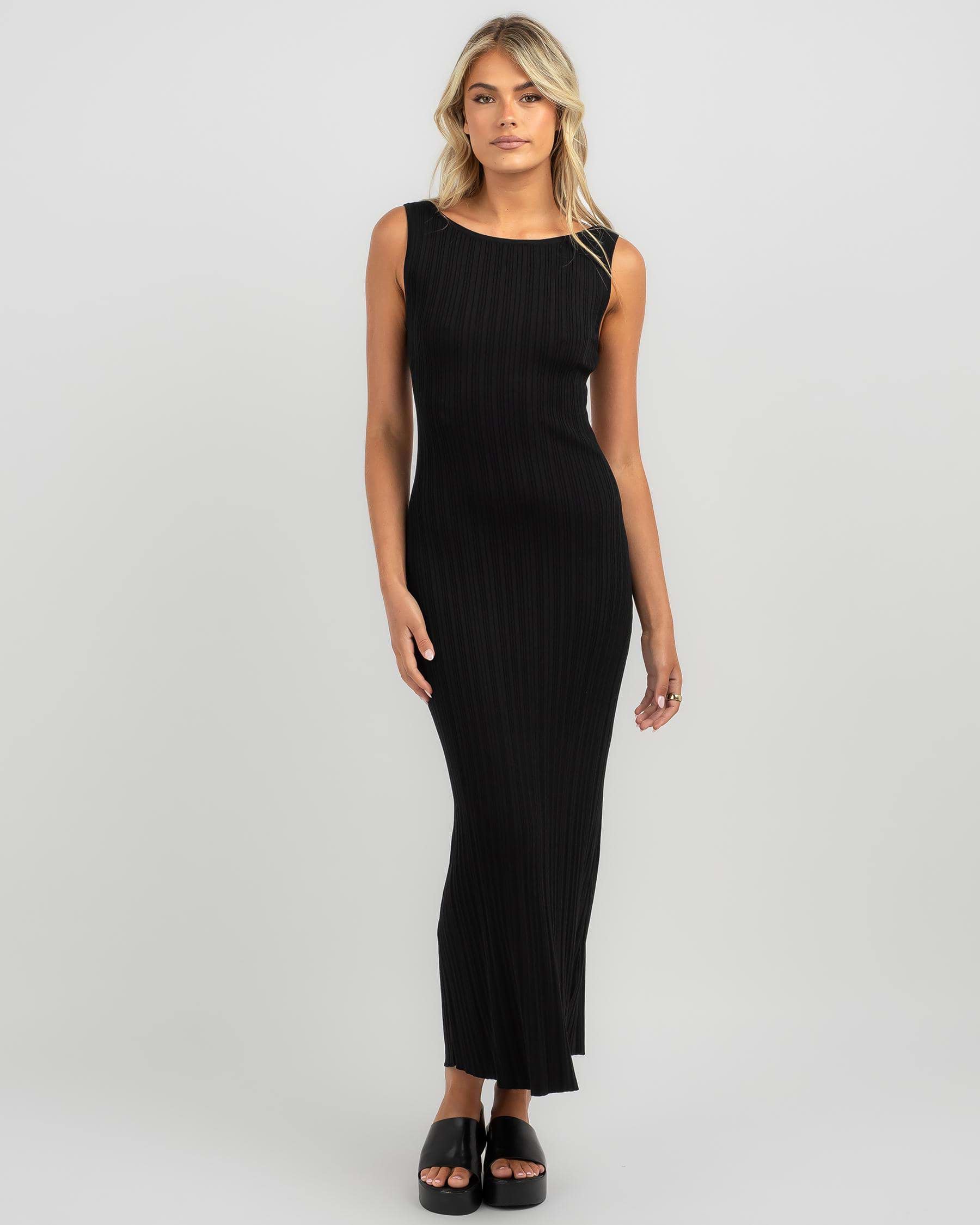 Shop Thanne Nessa Maxi Dress In Black - Fast Shipping & Easy Returns ...