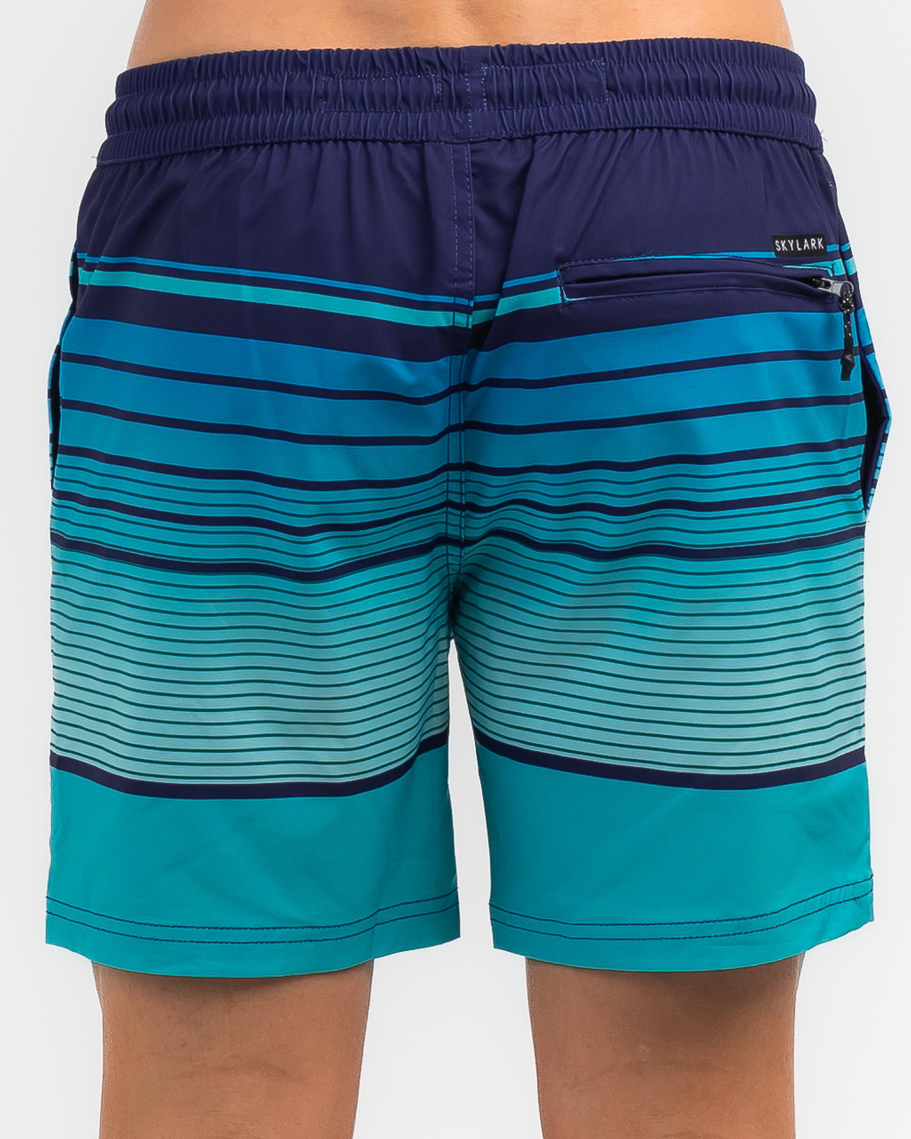 Shop Skylark Dive Mully Shorts In Navy/cyan - Fast Shipping & Easy ...