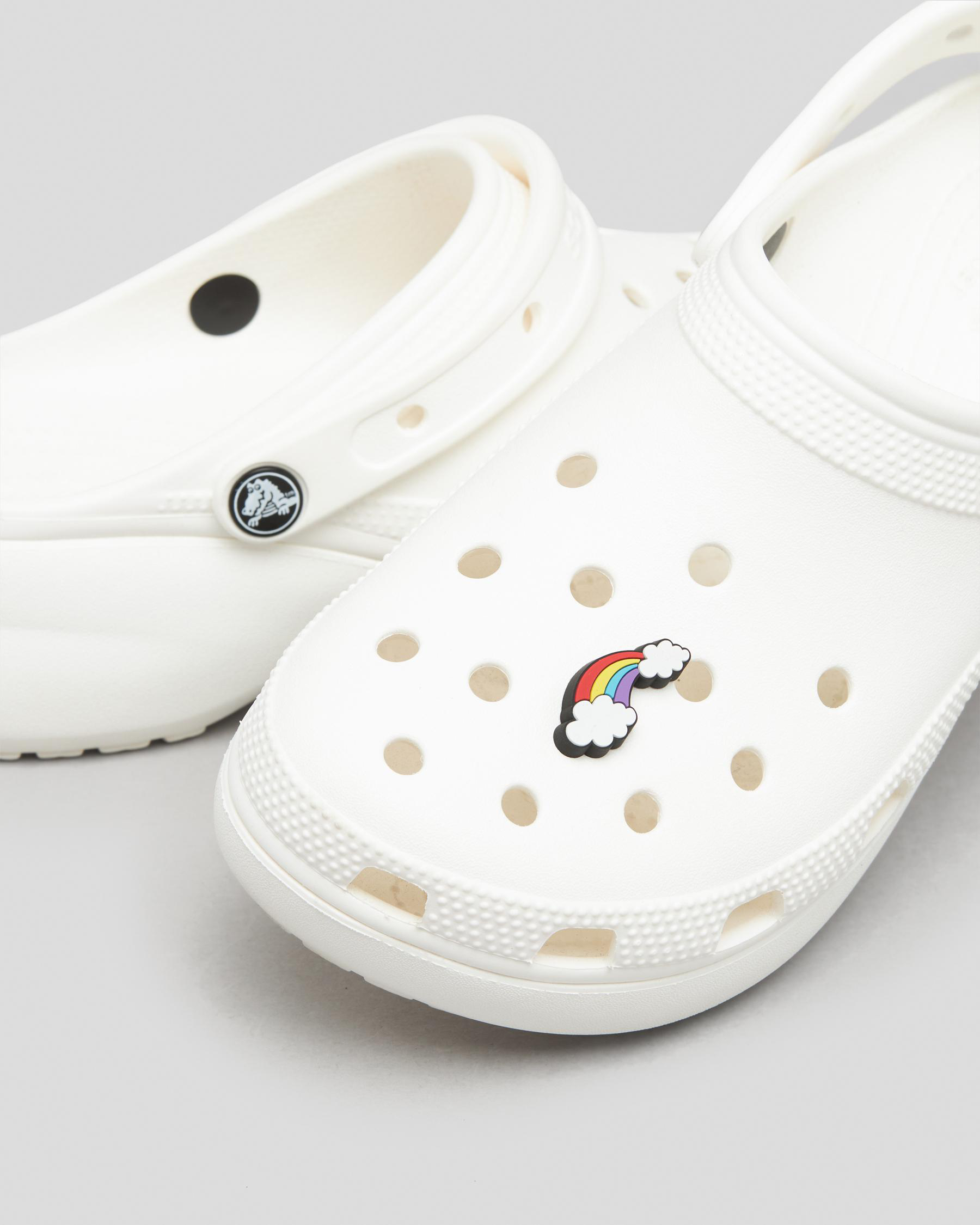 Shop Crocs Rainbow with Clouds Jibbitz In Multi - Fast Shipping & Easy ...