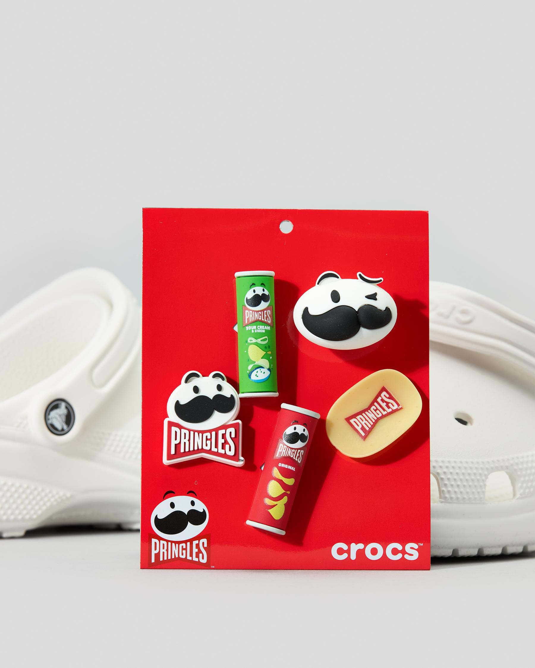 Crocs Pringles x Crocs Jibbitz 5 Pack In Multi - FREE* Shipping & Easy ...