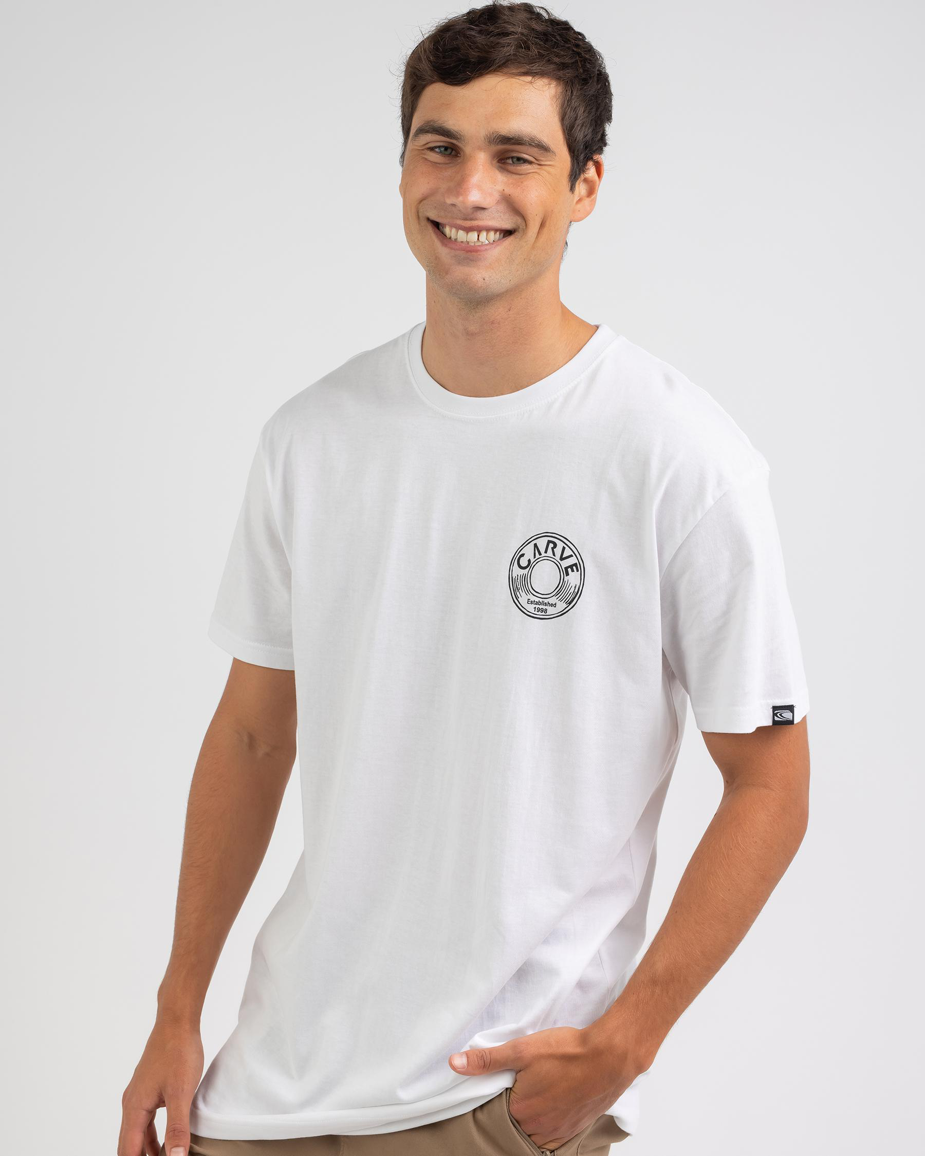 Shop Carve Anchored Octopus T-Shirt In White - Fast Shipping & Easy ...