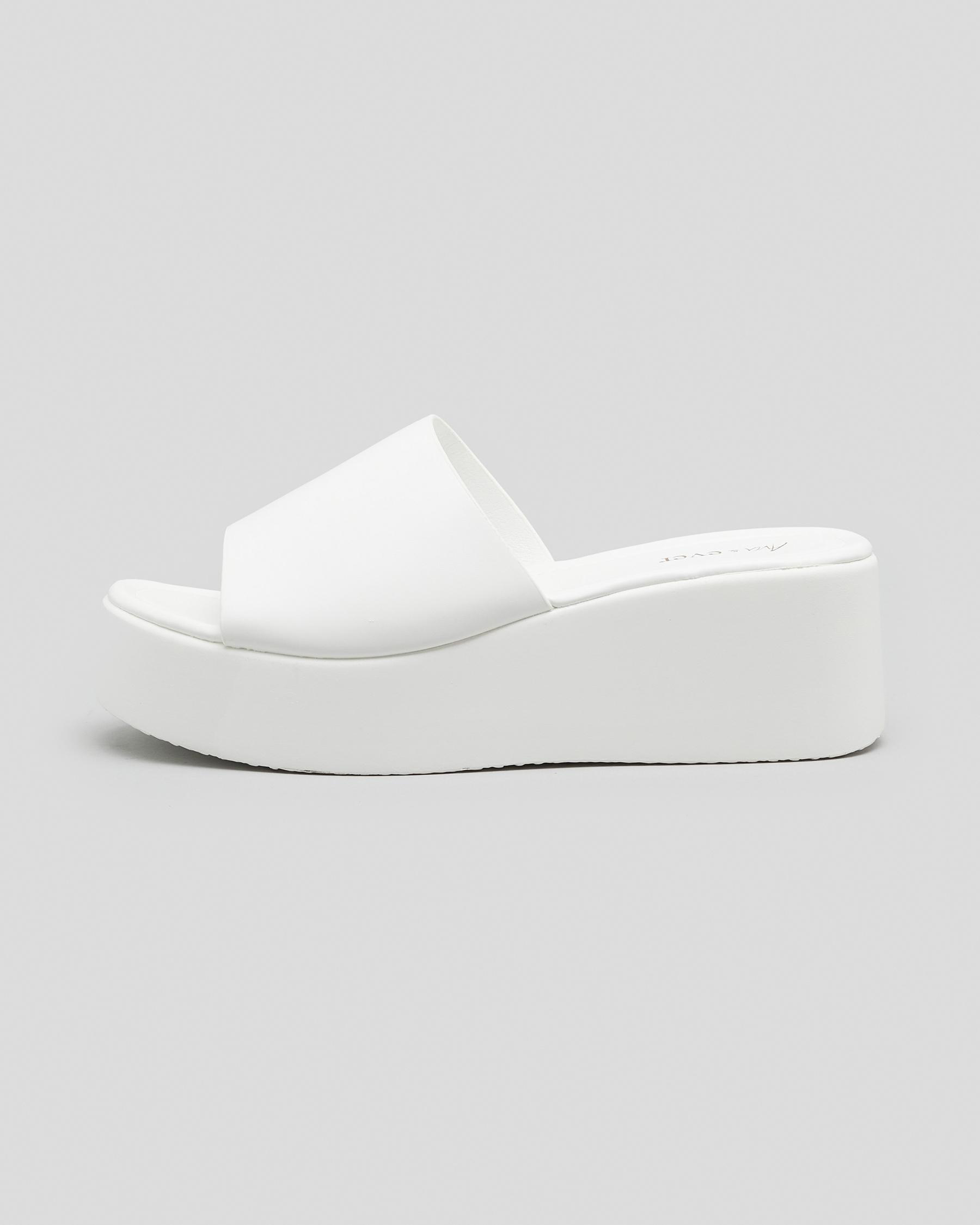 Shop Ava And Ever Cass Platform Shoes In White - Fast Shipping & Easy ...
