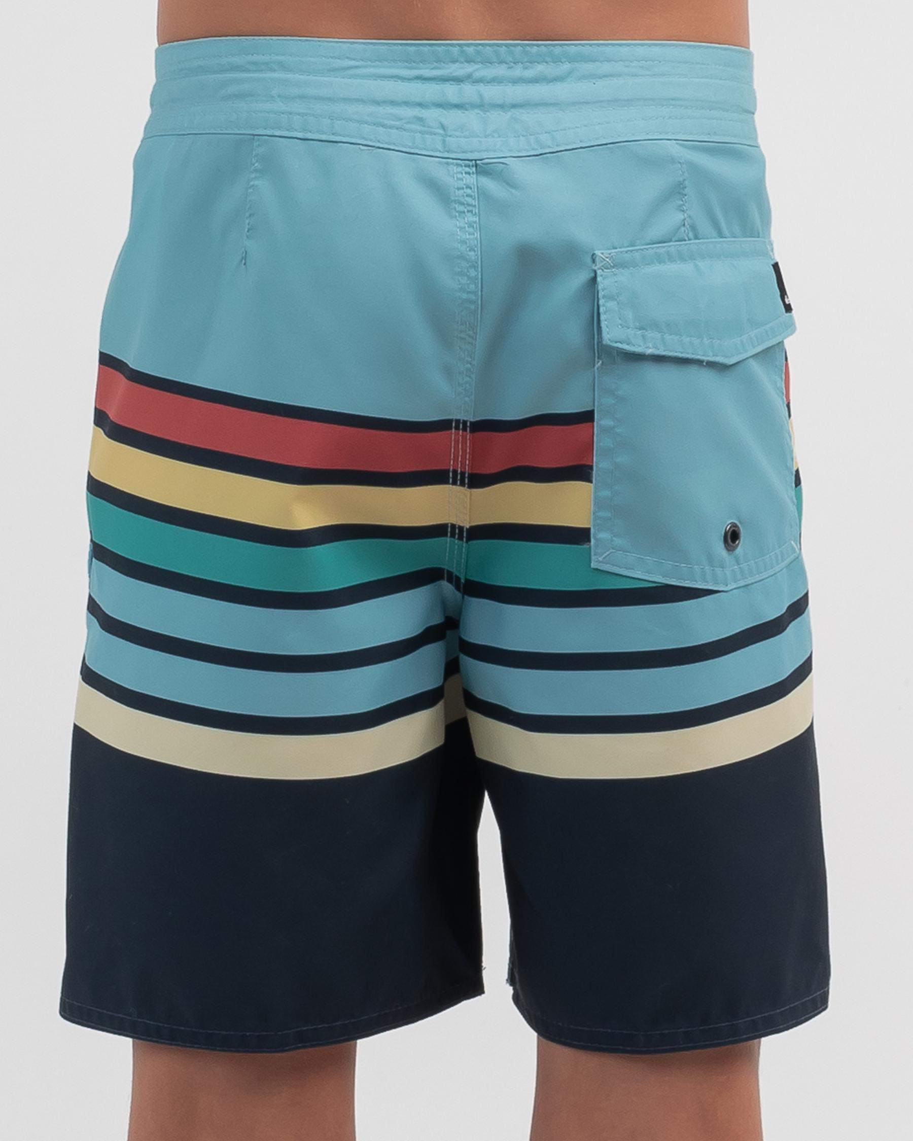 Shop Quiksilver Boys' Swell Vision Board Shorts In Insigna Blue - Fast ...