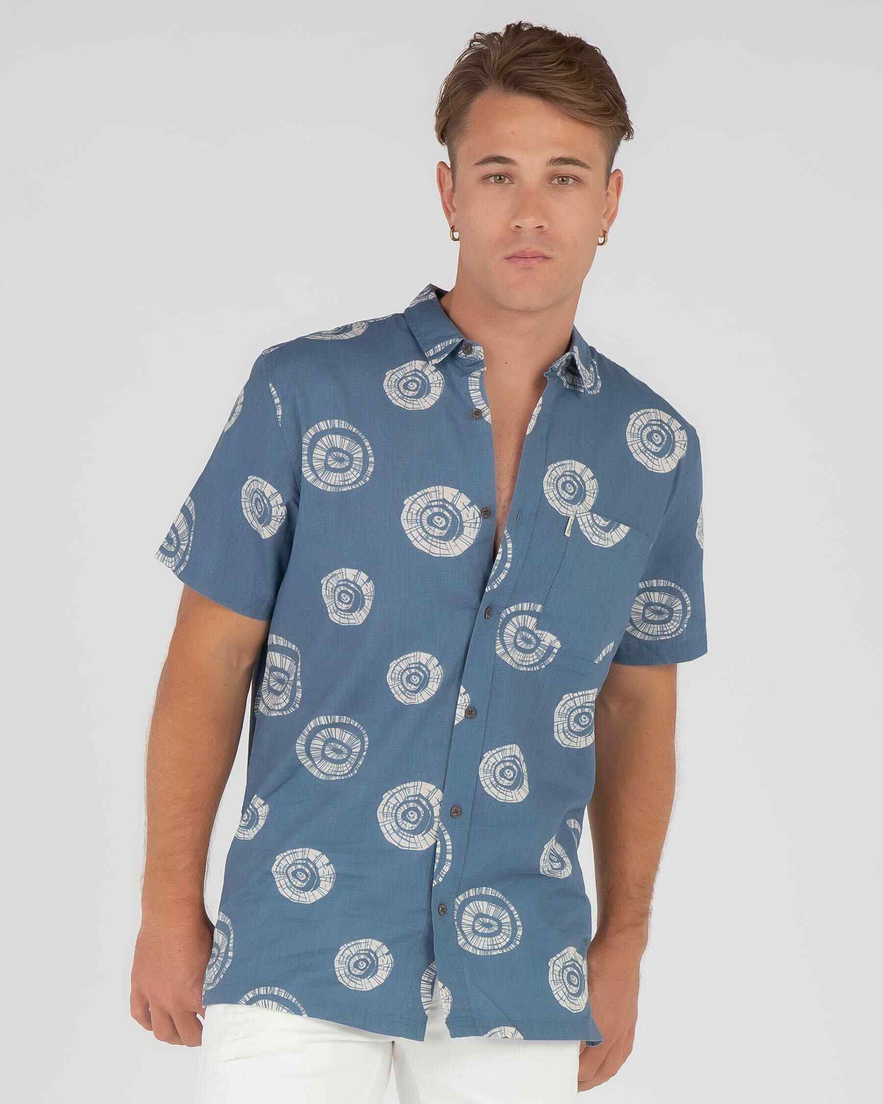 Shop Rip Curl Saltwater Shirt In Dusty Blue - Fast Shipping & Easy ...