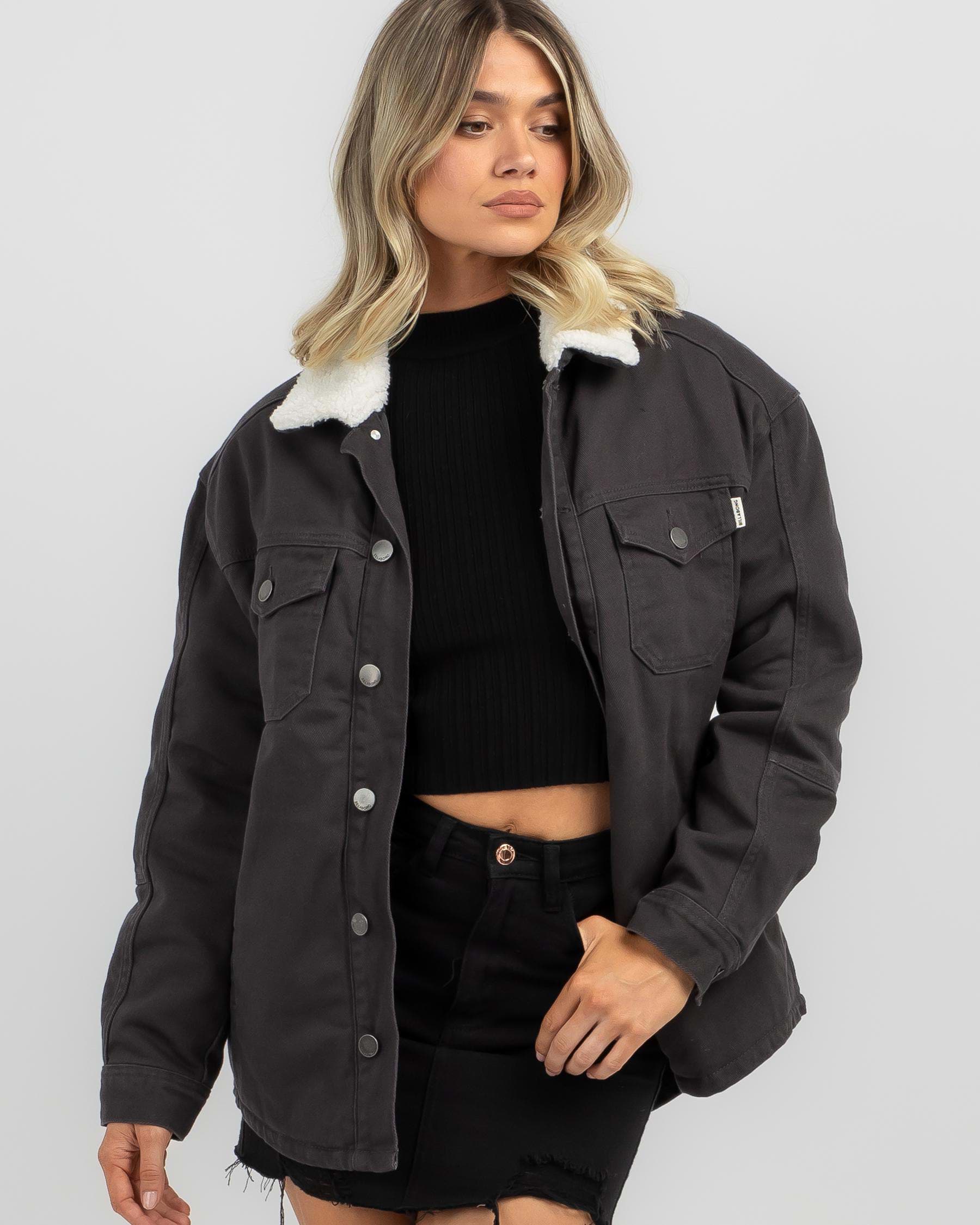 Billabong Cheeky Jacket In Off Black - Fast Shipping & Easy Returns ...