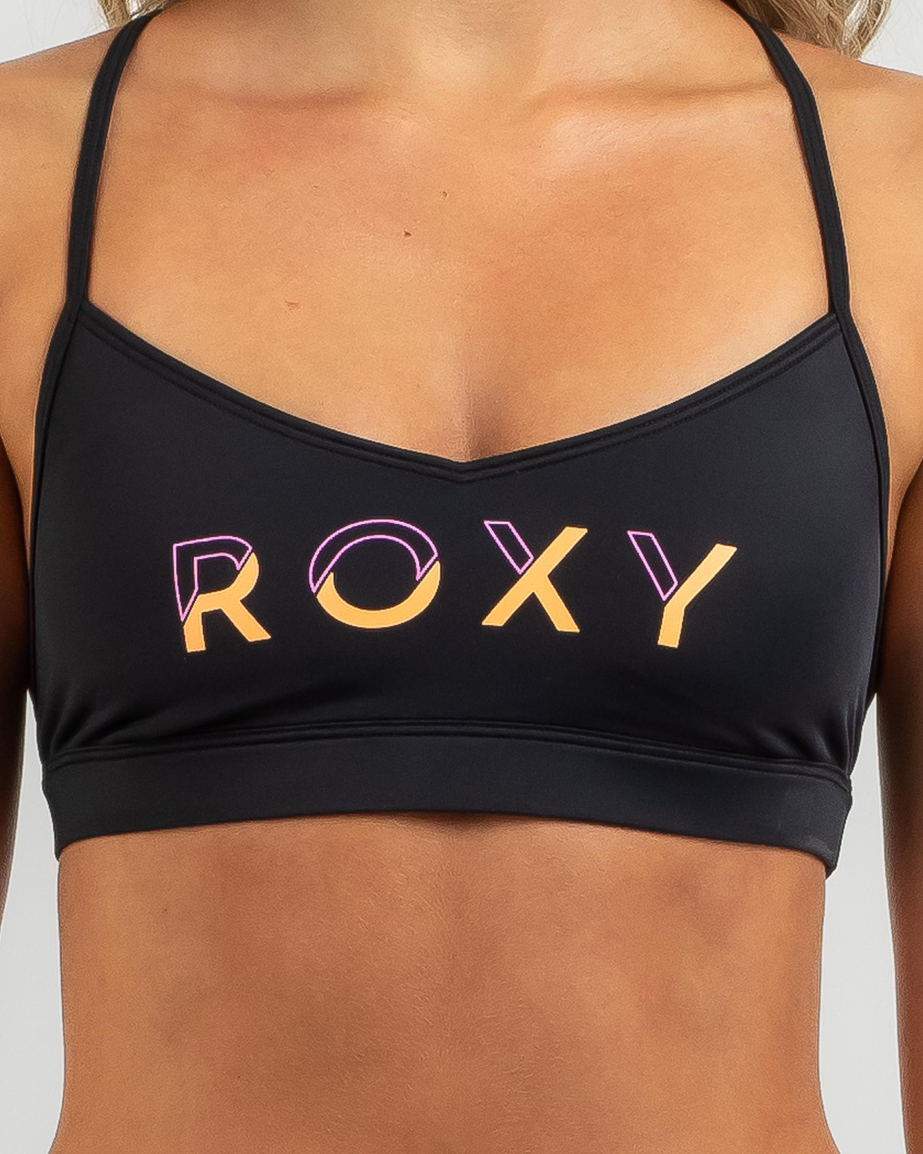 Womens Roxy Active Bra Bikini Top