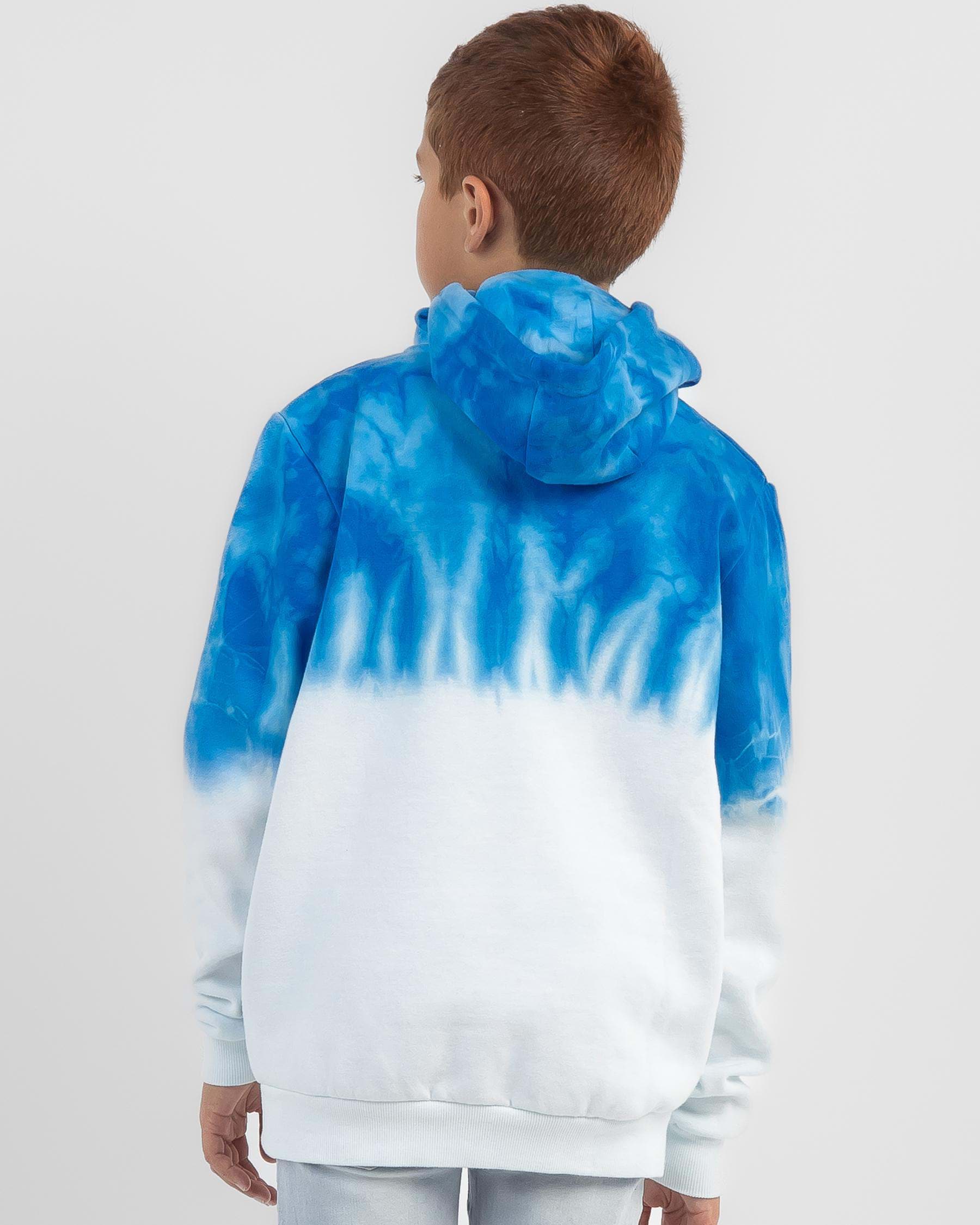 Skylark Boys Diffuse Hoodie In Sky Blue Free Shipping And Easy