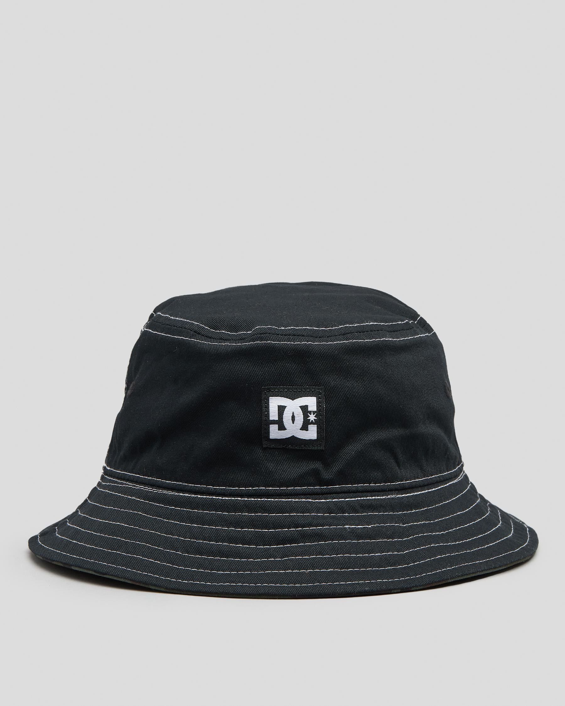 Shop DC Shoes Deep End Bucket Hat In Dc Woodland Camo - Fast Shipping ...