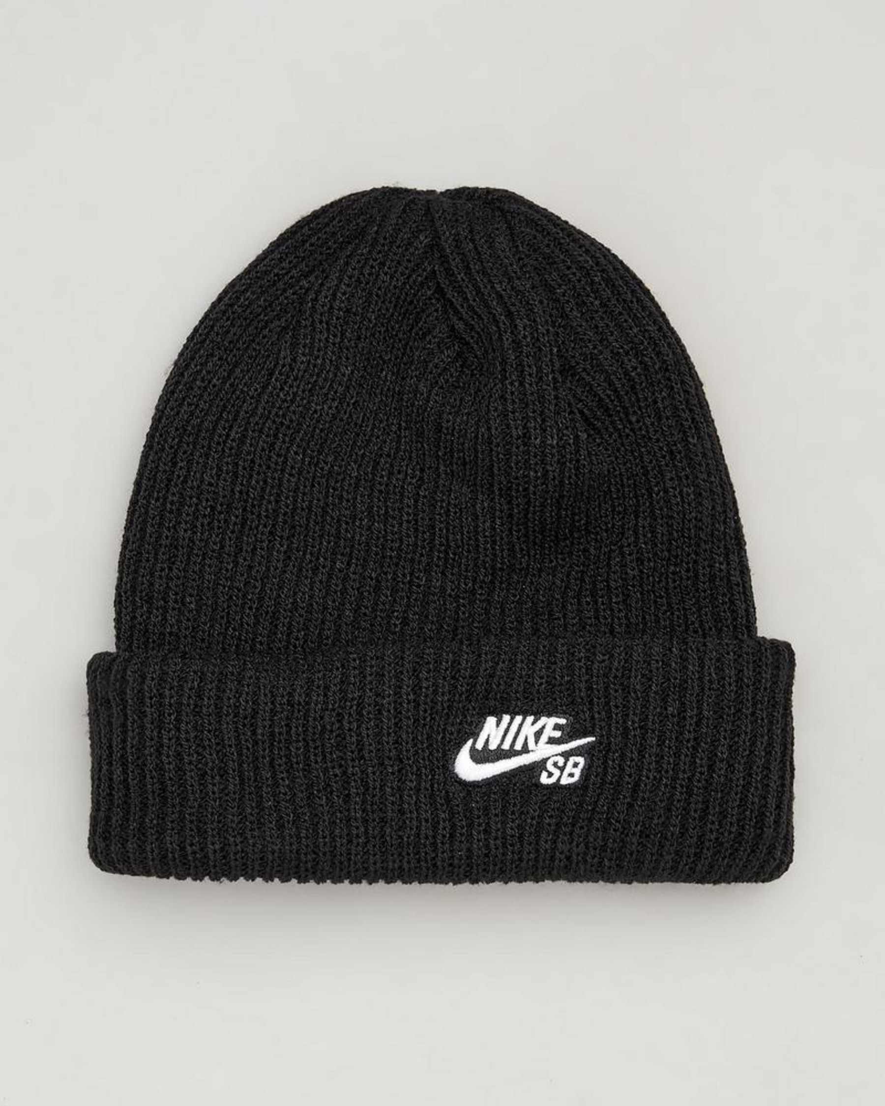 Shop Nike Fisherman Beanie In Black/white - Fast Shipping & Easy ...