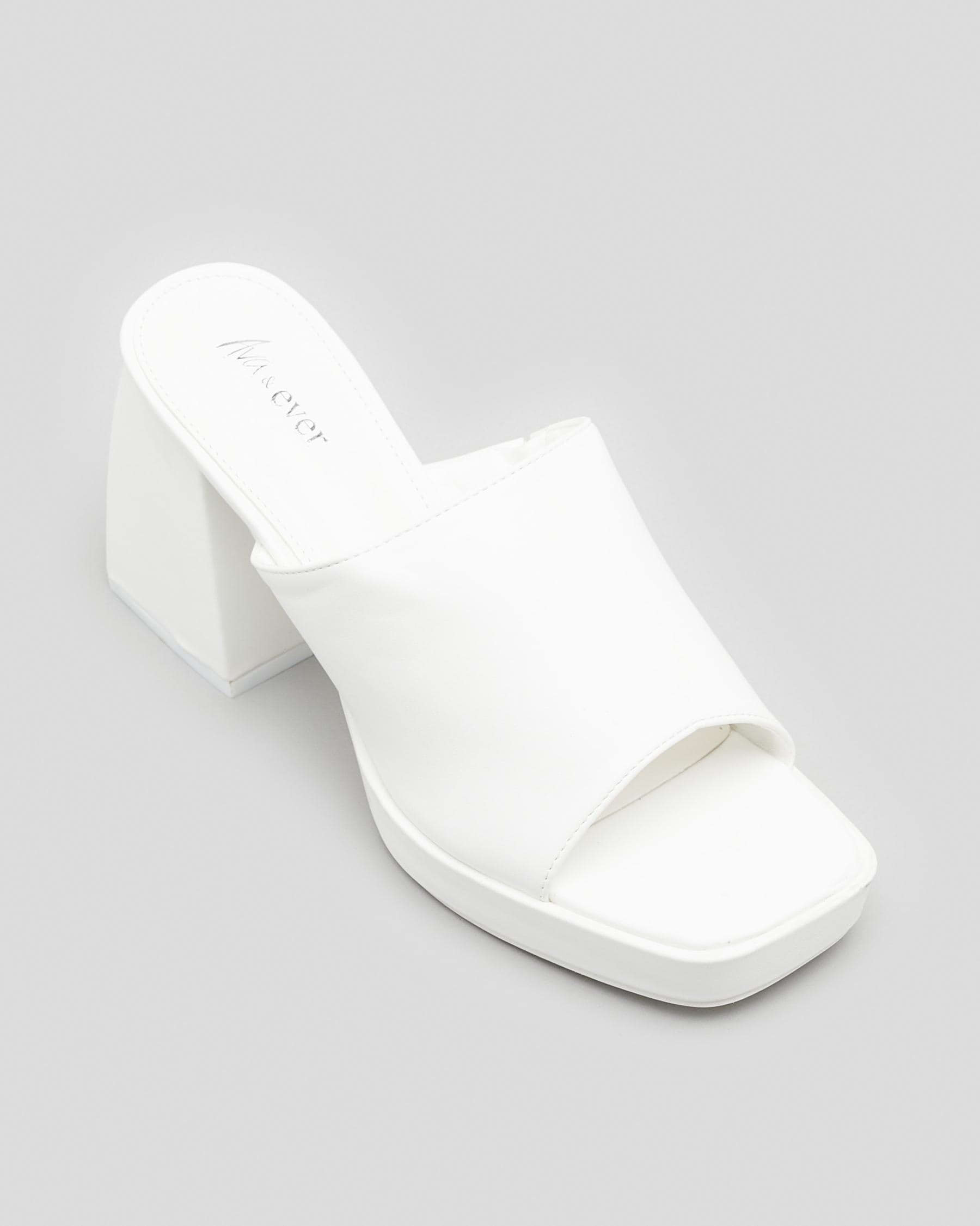 Shop Ava And Ever Hannah Heels In White - Fast Shipping & Easy Returns ...