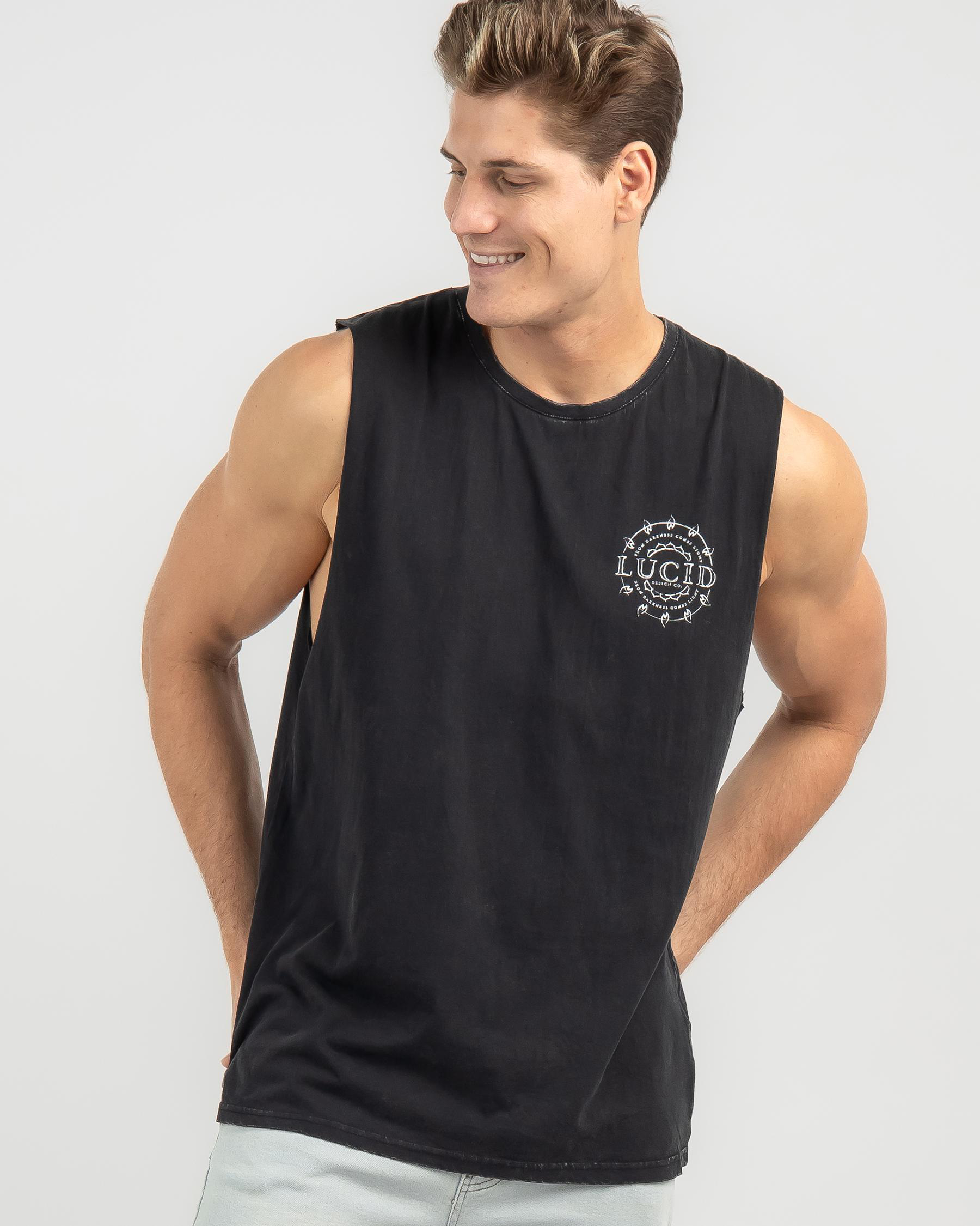 Shop Lucid Honor Muscle Tank In Black Acid - Fast Shipping & Easy ...