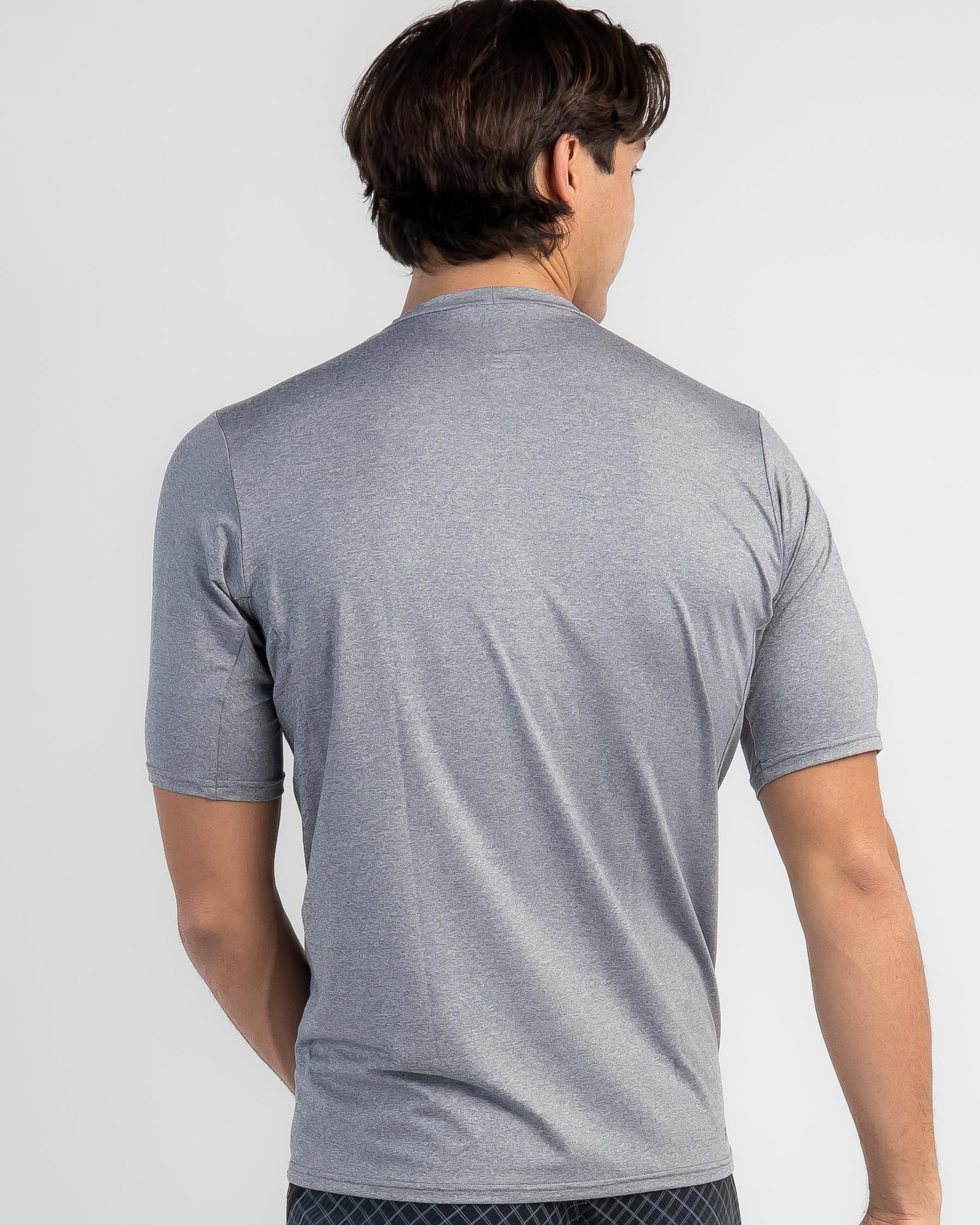 Shop Far King Surf Shirt Short Sleeve Rash Vest In Grey - Fast Shipping ...