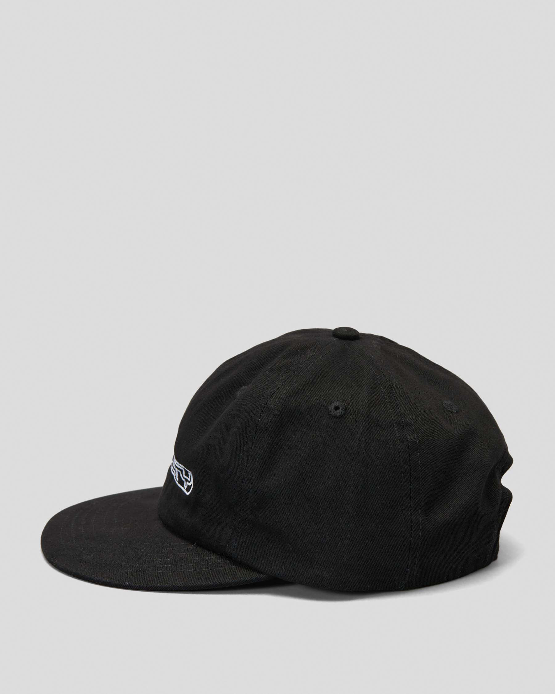 Rusty Deep End Six Panel Cap In Black - FREE* Shipping & Easy 
