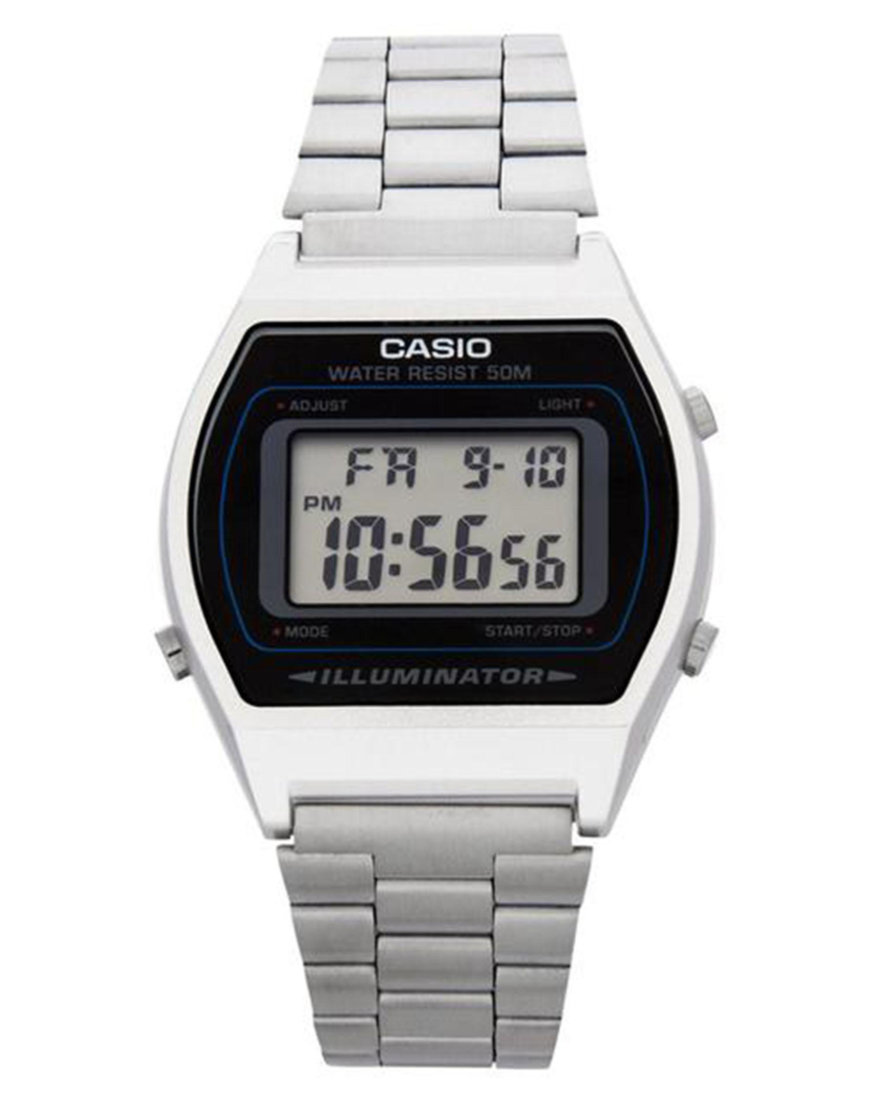 Casio B640 Watch In Silver/black - Fast Shipping & Easy Returns - City ...