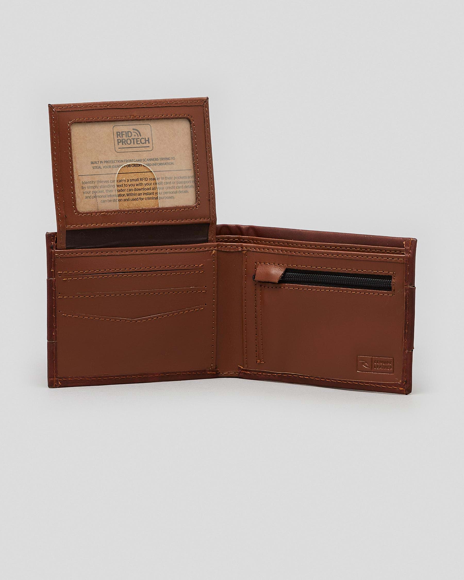 Shop Rip Curl Pump RFID All Day Wallet In Brown - Fast Shipping & Easy ...