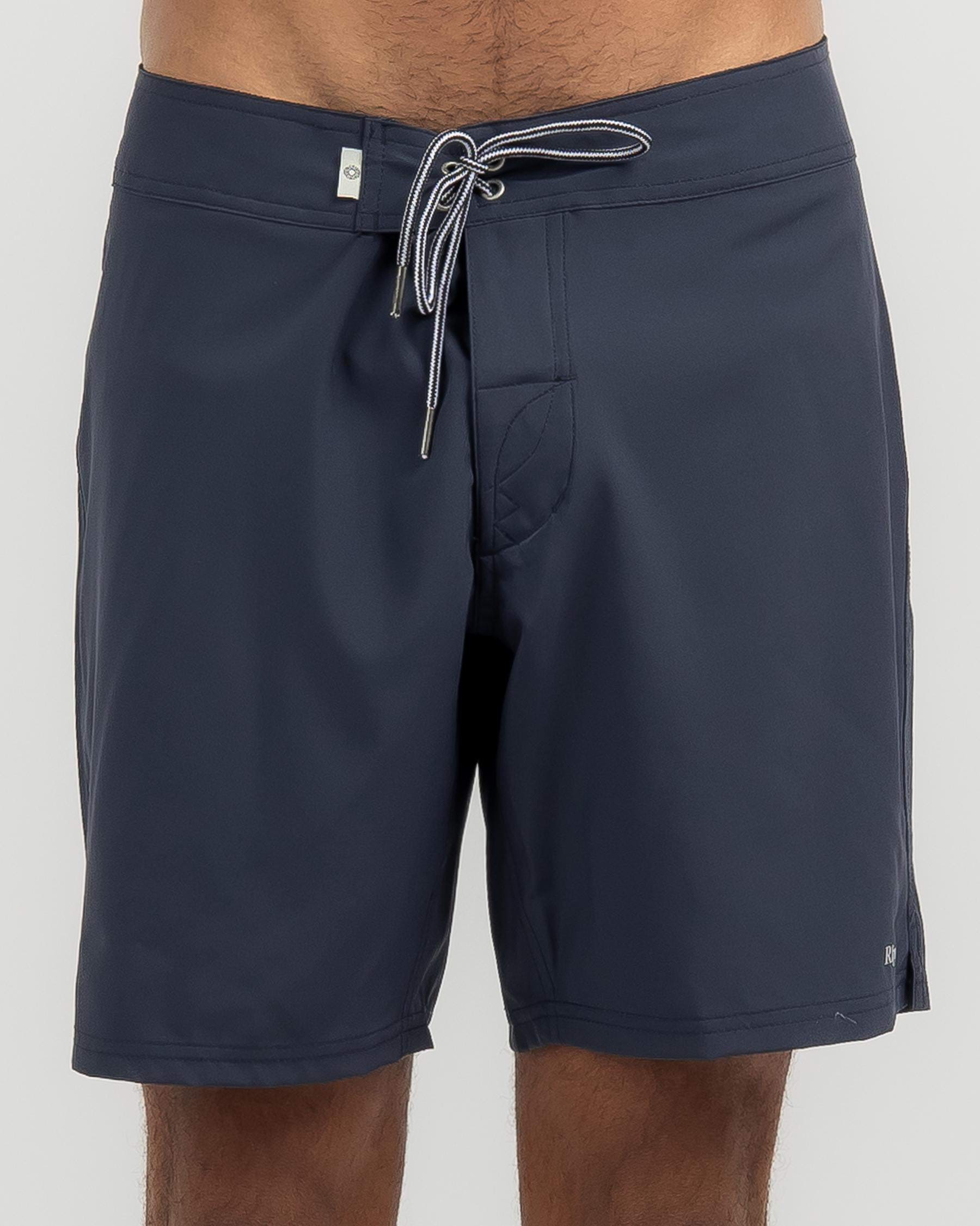 Shop Rhythm Classics Stretch Board Shorts In Worn Navy - Fast Shipping ...