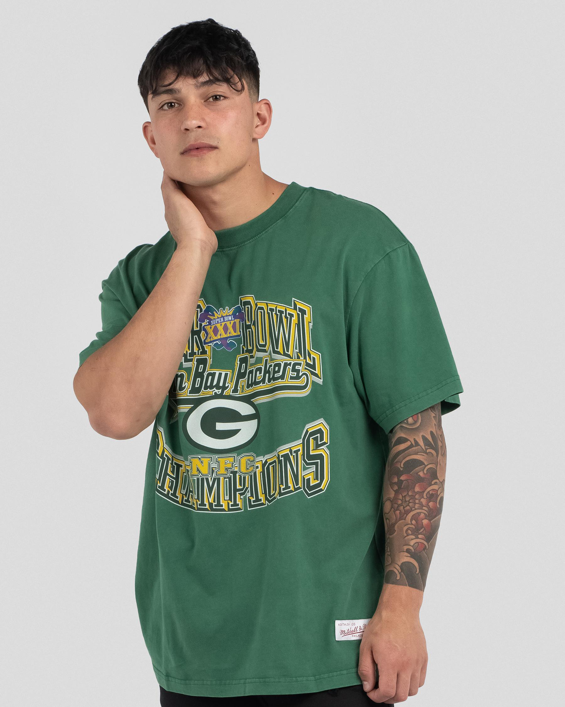 Packers Mitchell & Ness 4th & Inches Top XL Green & Gold