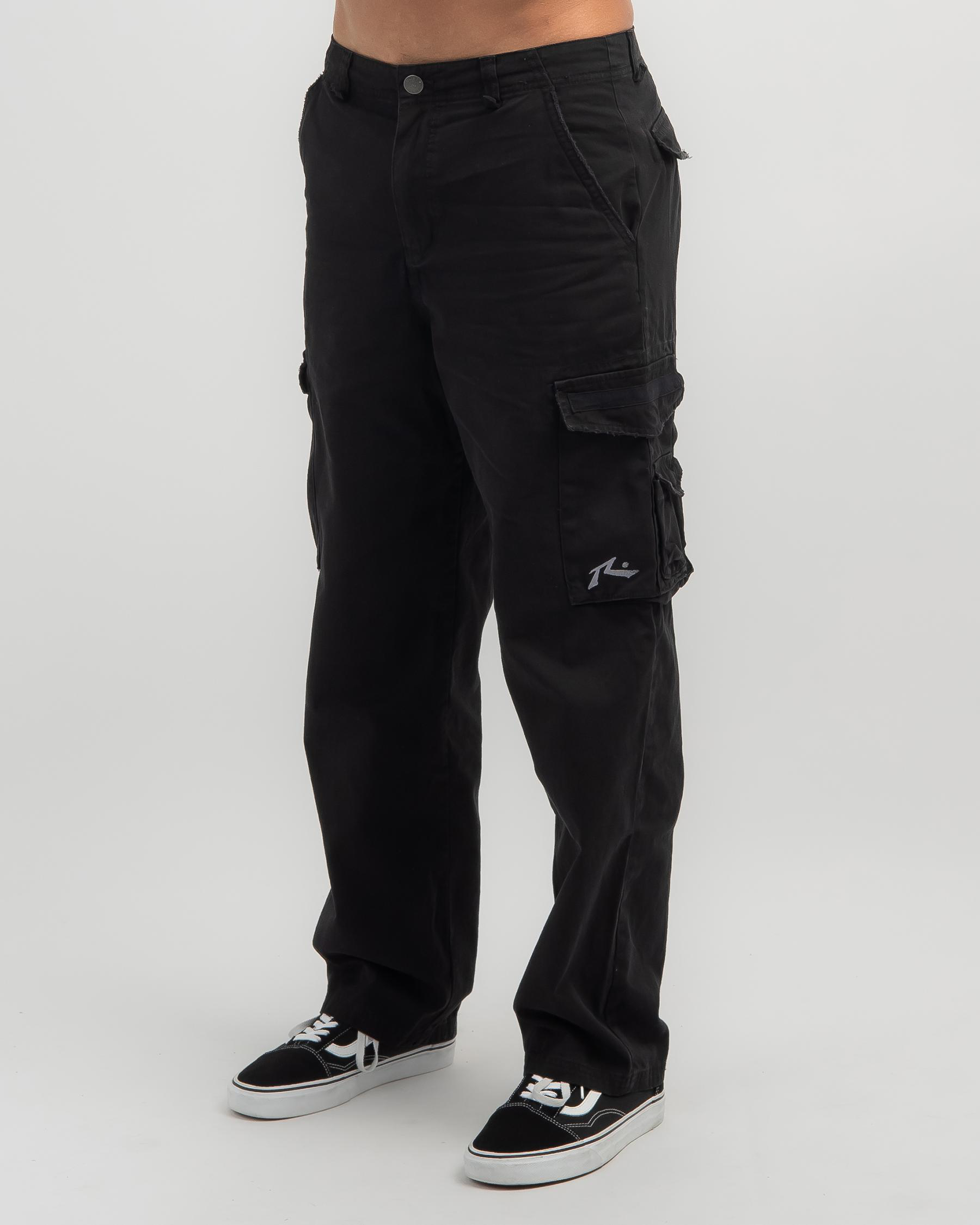 Shop Rusty Sheet Ya Cargo Pants In Black - Fast Shipping & Easy Returns ...