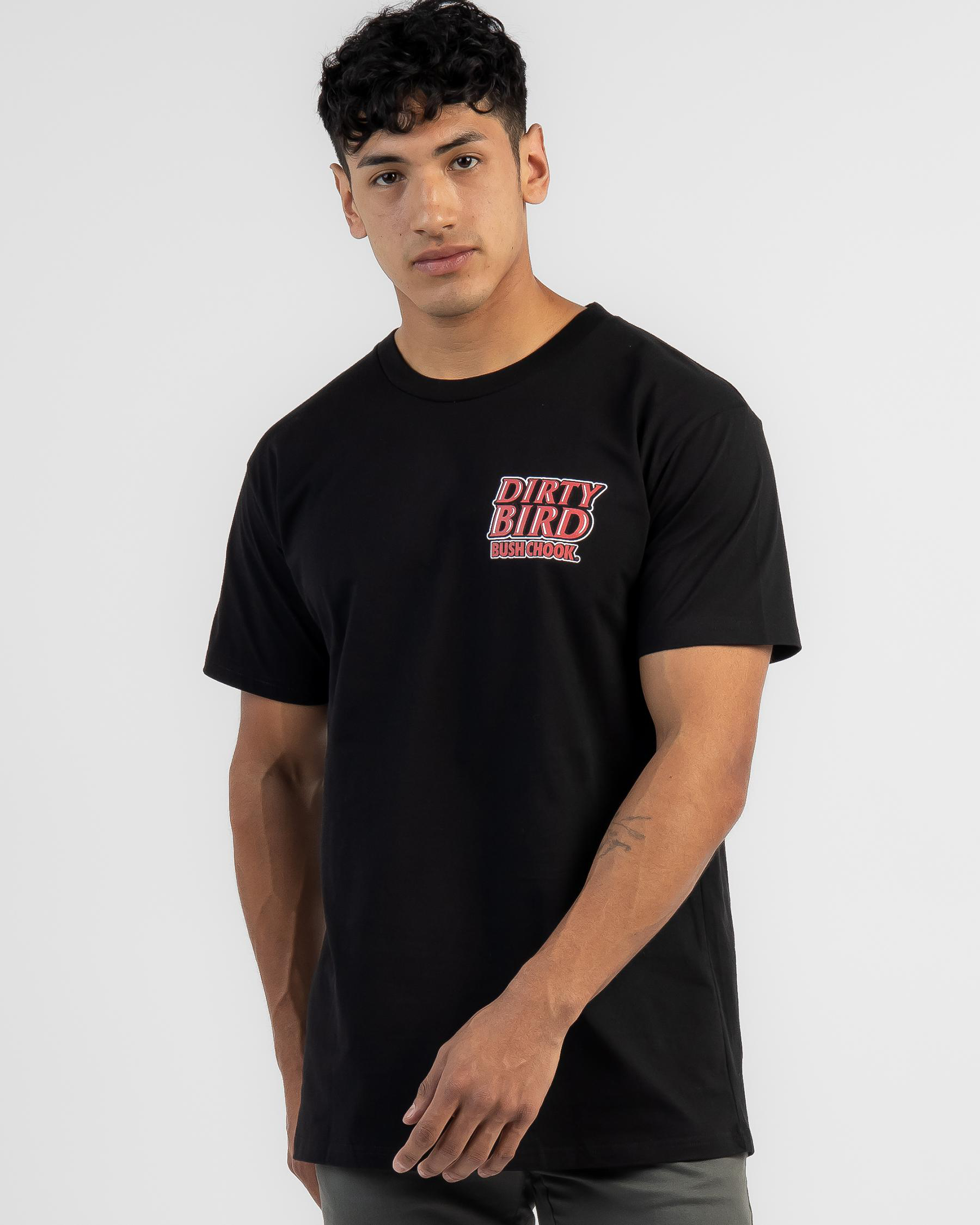 Bush Chook Dirty Bird T-Shirt In Black - Fast Shipping & Easy Returns ...