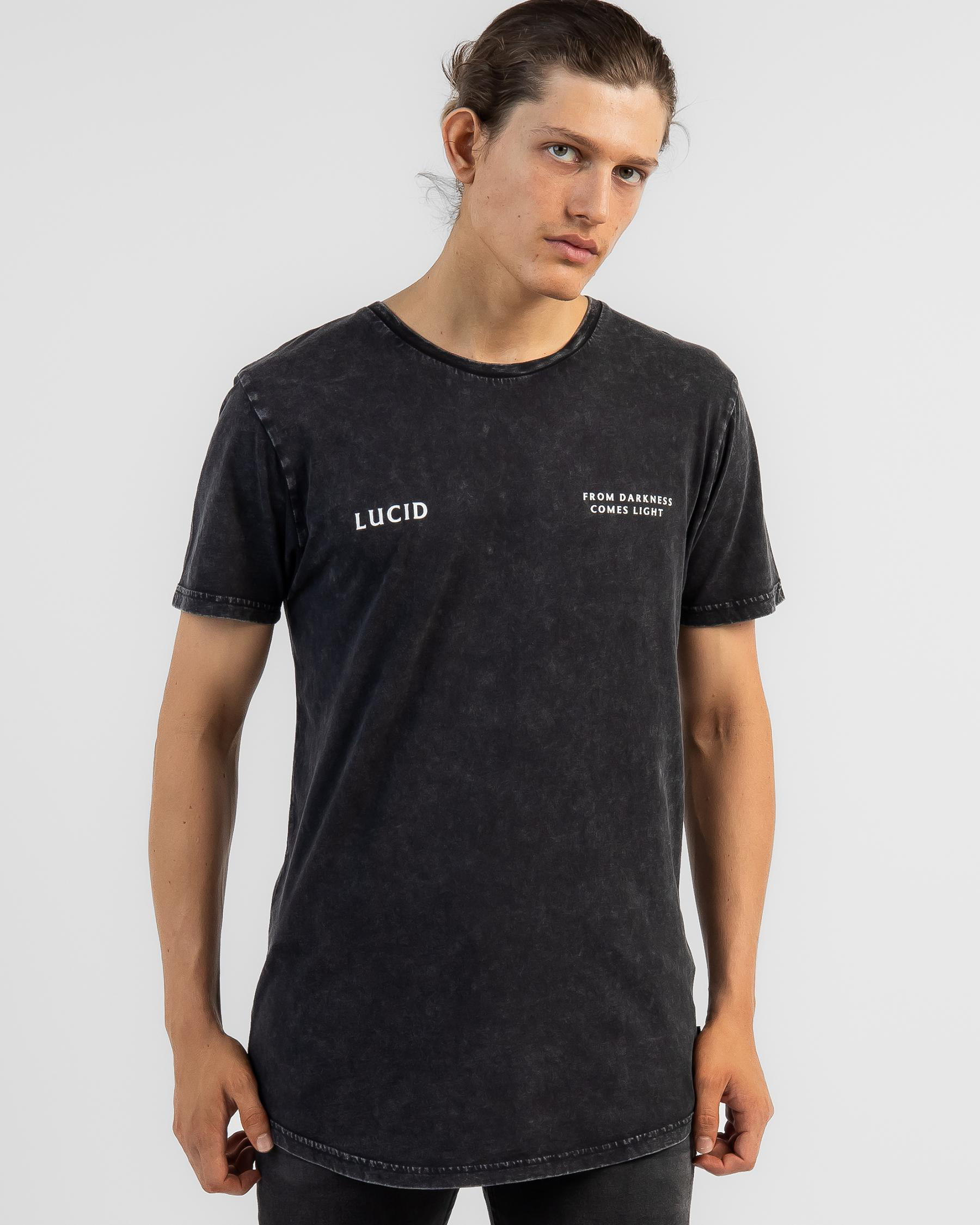 Shop Lucid Aspect T-Shirt In Black Acid - Fast Shipping & Easy Returns ...