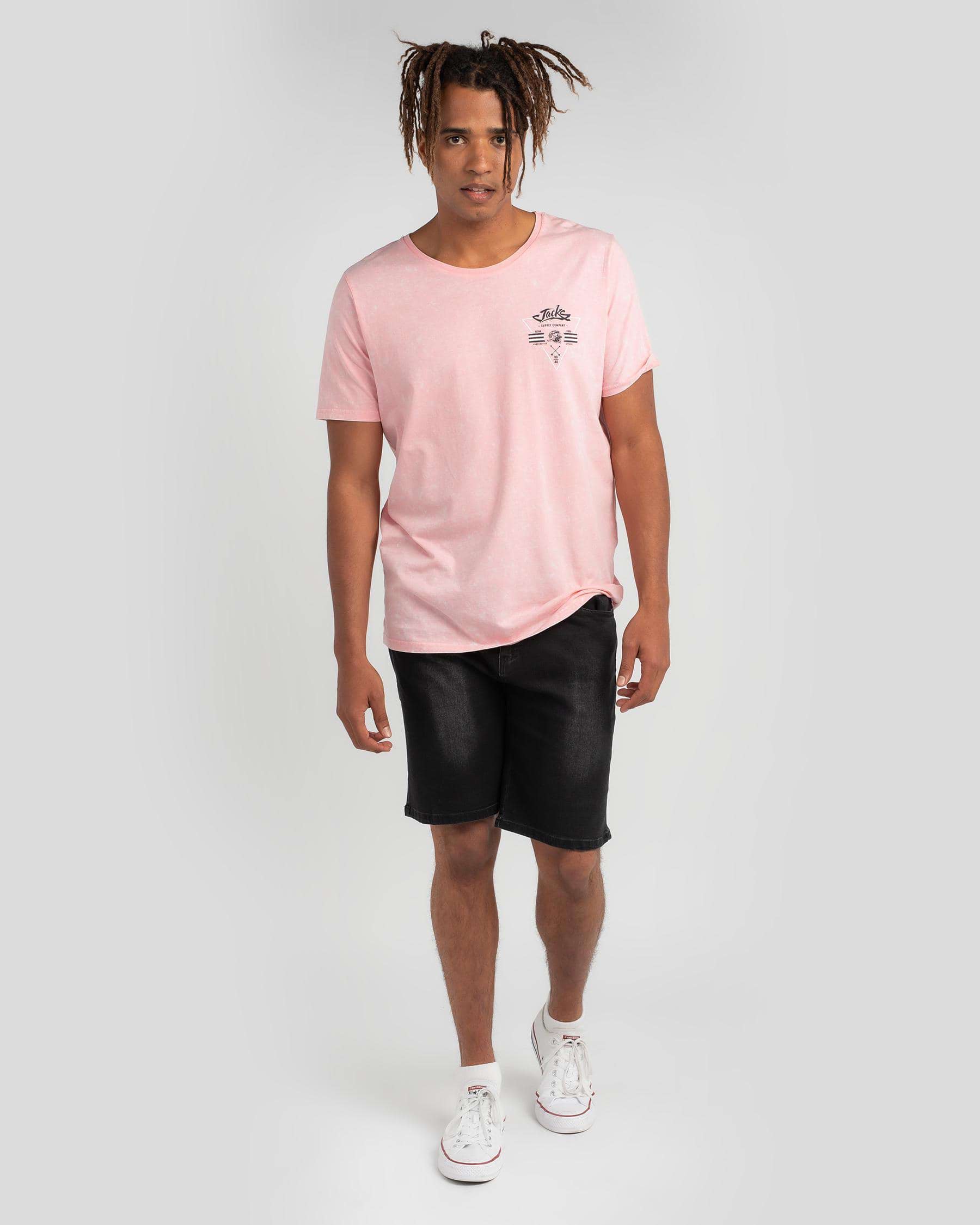 Shop Jacks Parquet T-Shirt In Pink Acid - Fast Shipping & Easy Returns ...