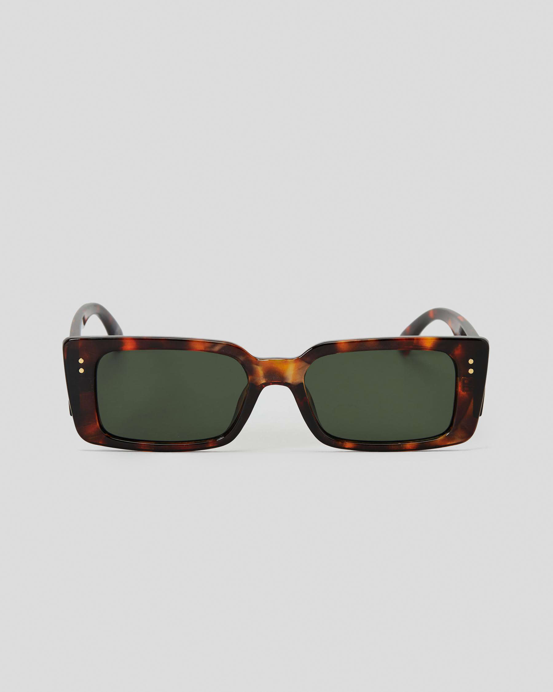 Shop Aire Orion Sunglasses In Dark Tort/green Mono - Fast Shipping ...