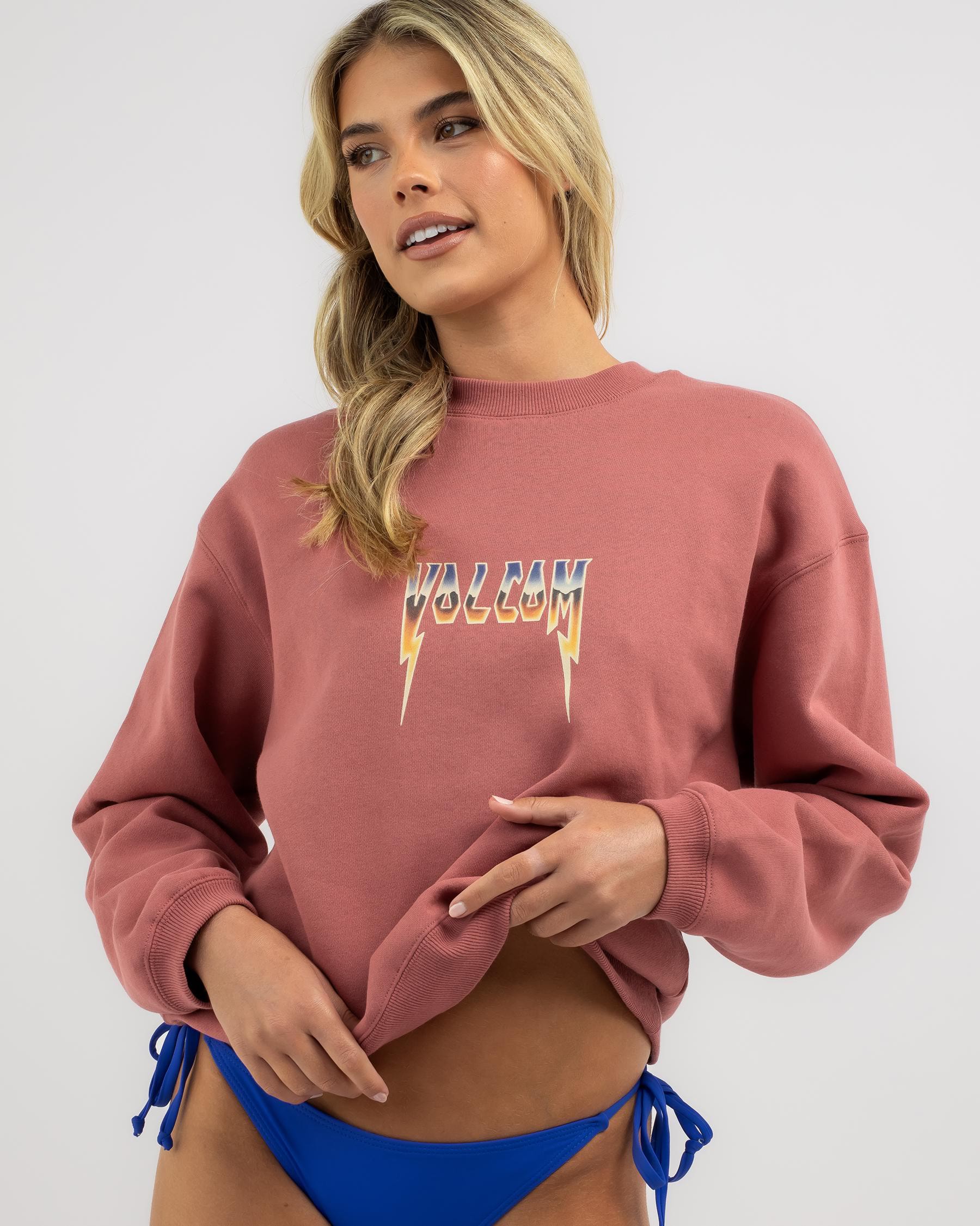 Volcom Lookeeing For Sweatshirt In Rosewood - Fast Shipping & Easy ...