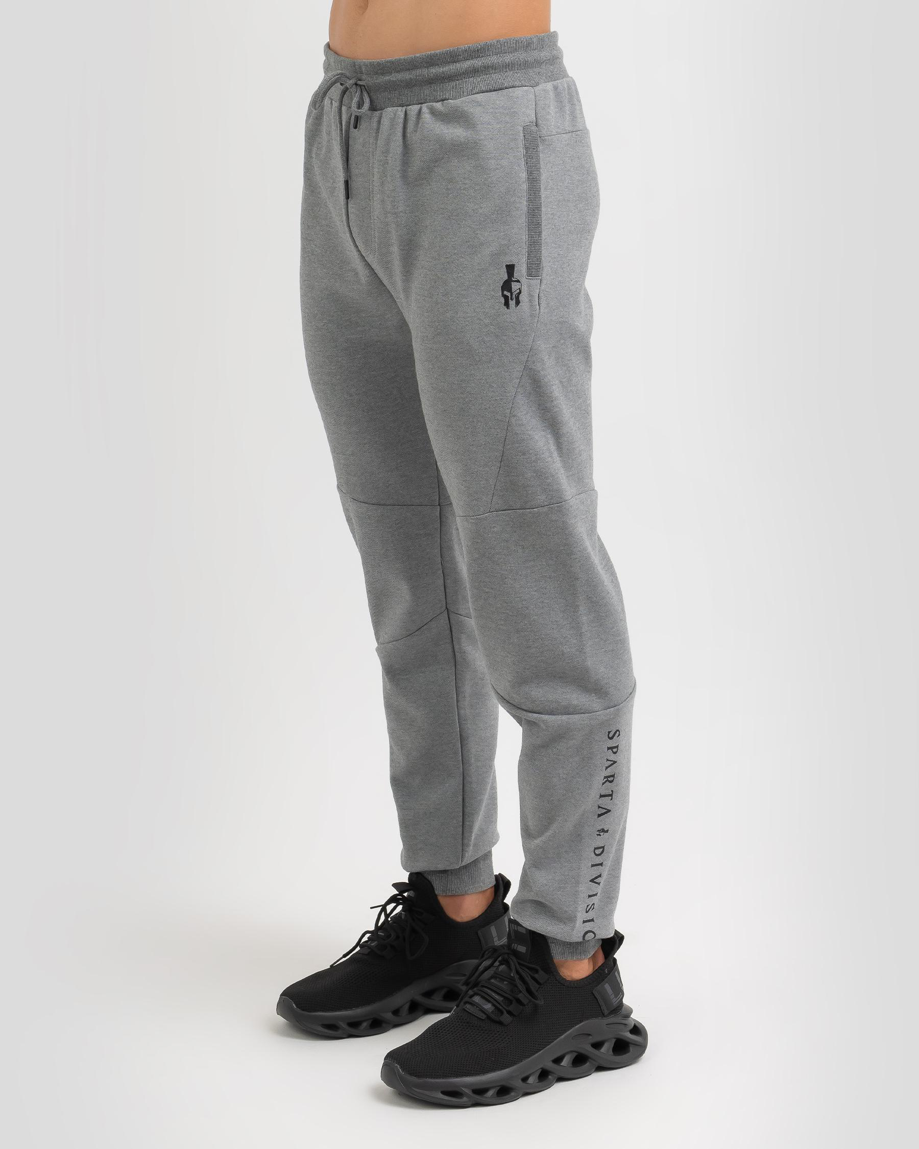 Shop Sparta Barricade Track Pants In Lt Grey Marle - Fast Shipping ...