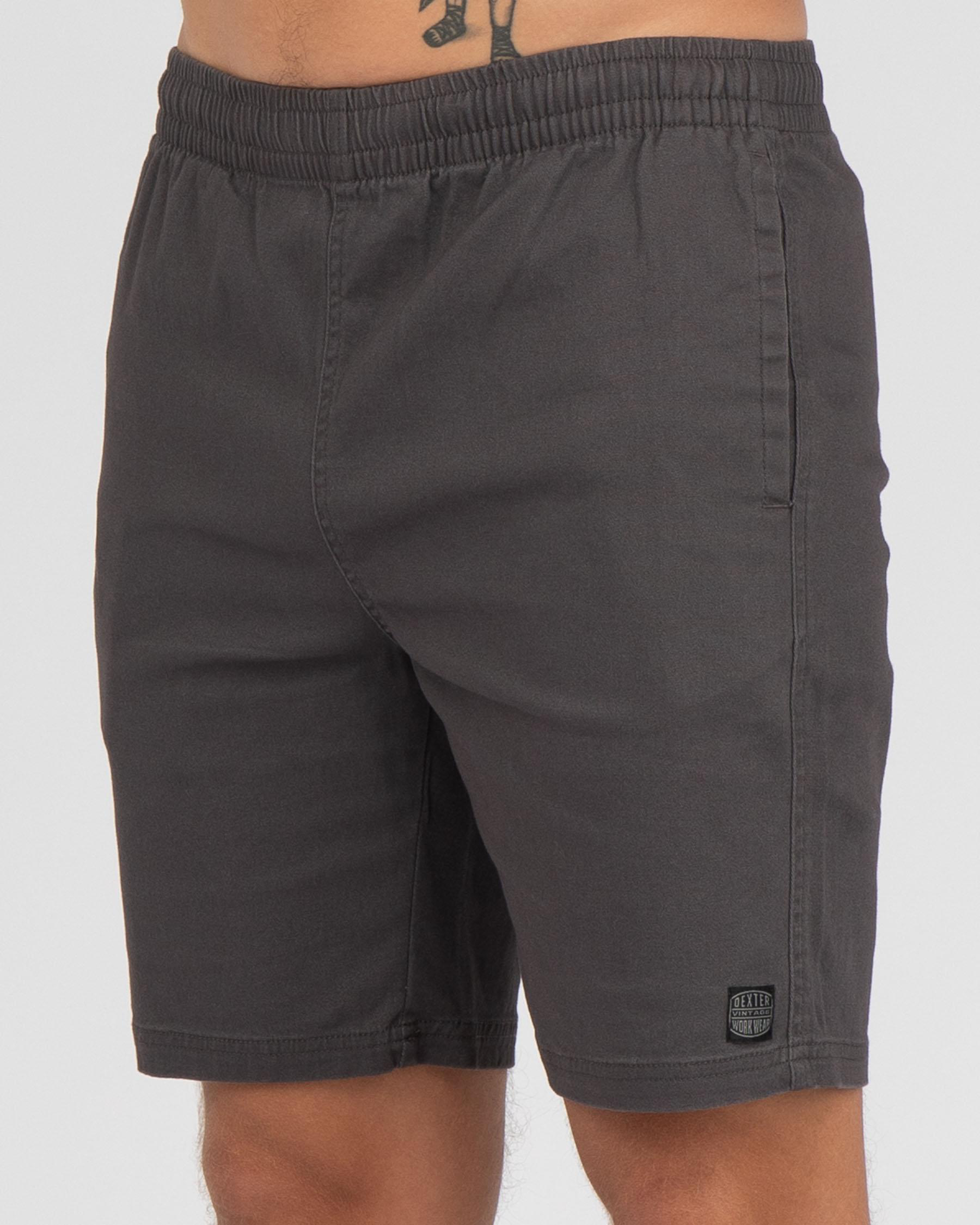 Shop Dexter Wasteland Mully Shorts In Char Marle - Fast Shipping & Easy ...