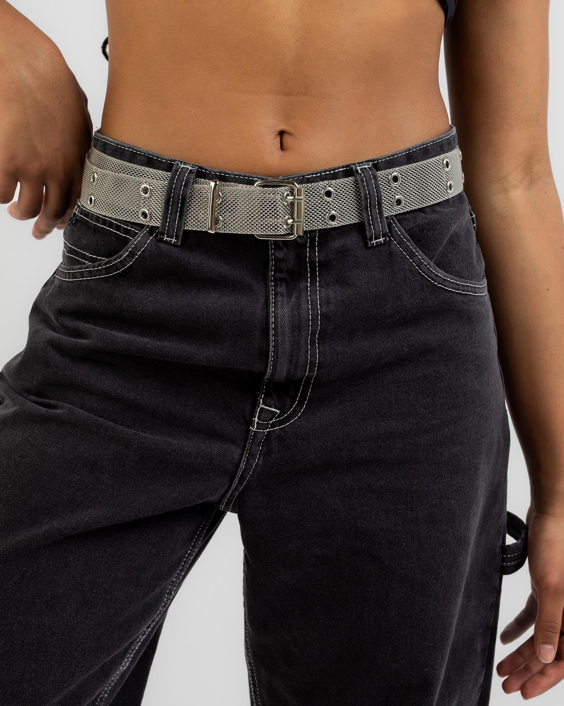 Ava And Ever Romi Belt In Silver - FREE* Shipping & Easy Returns - City ...