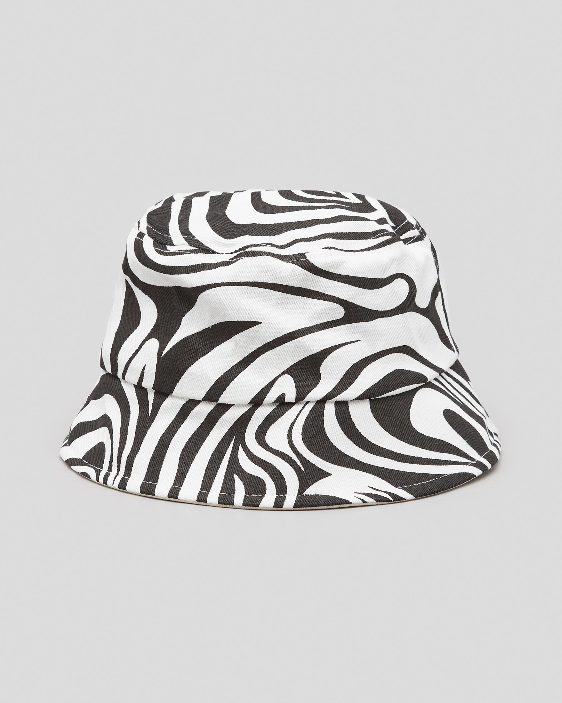 Shop Ava And Ever Ivy Bucket Hat In Black And White - Fast Shipping ...