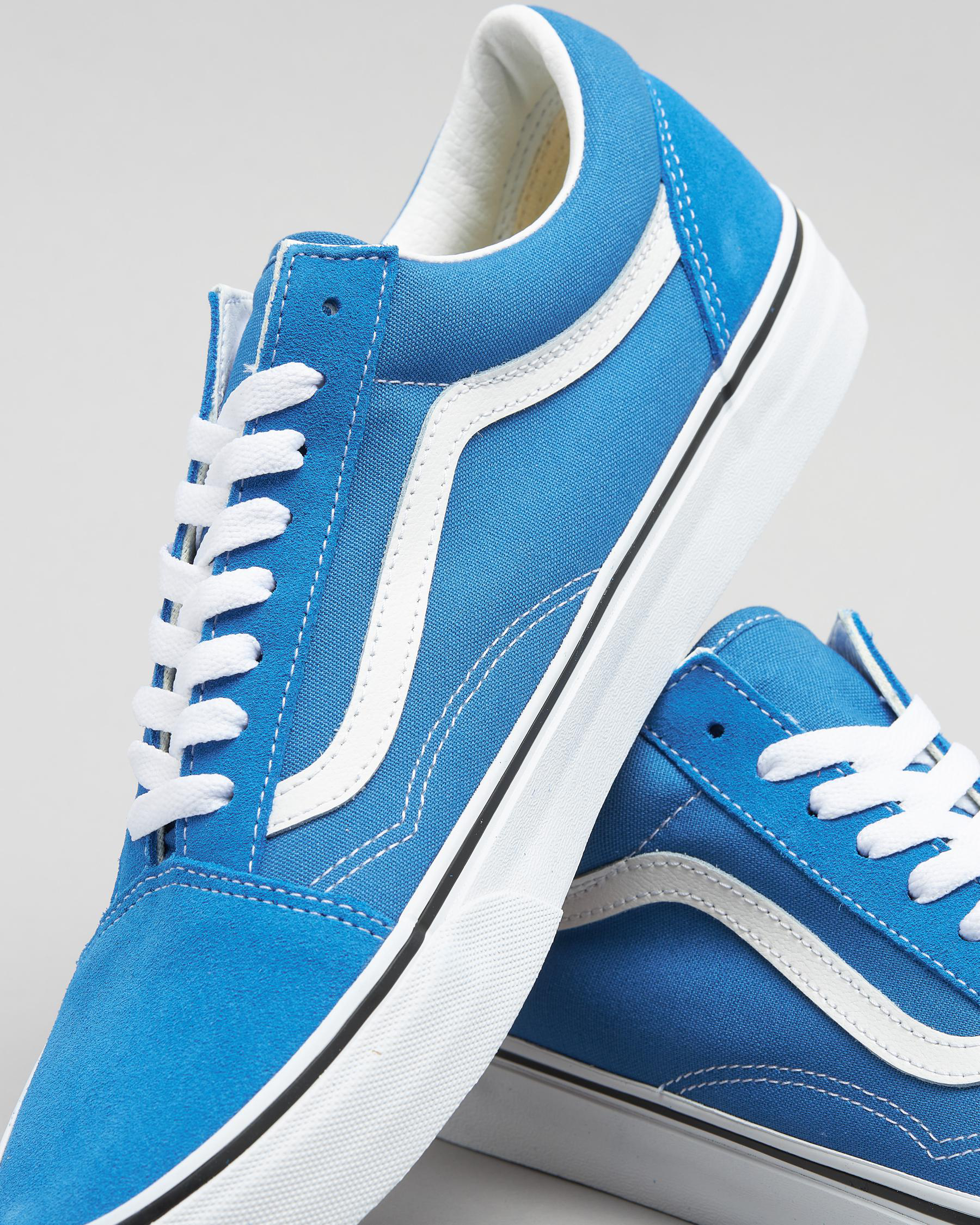 Shop Vans Old Skool Shoes In Colour Theory Mediterranian Blue - Fast ...