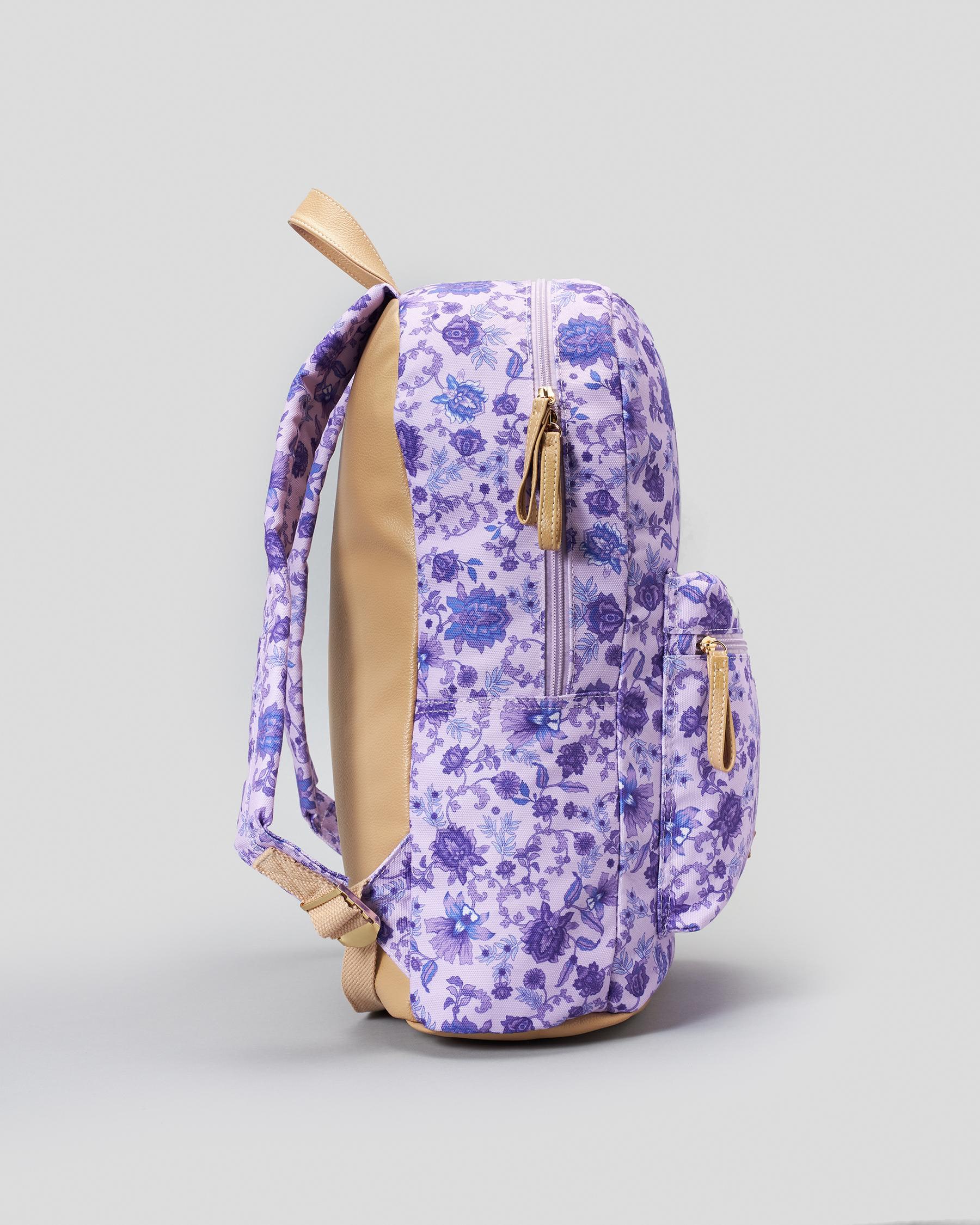 Shop Mooloola Paisleigh Backpack In Purple Floral Fast Shipping Easy Returns City Beach Australia