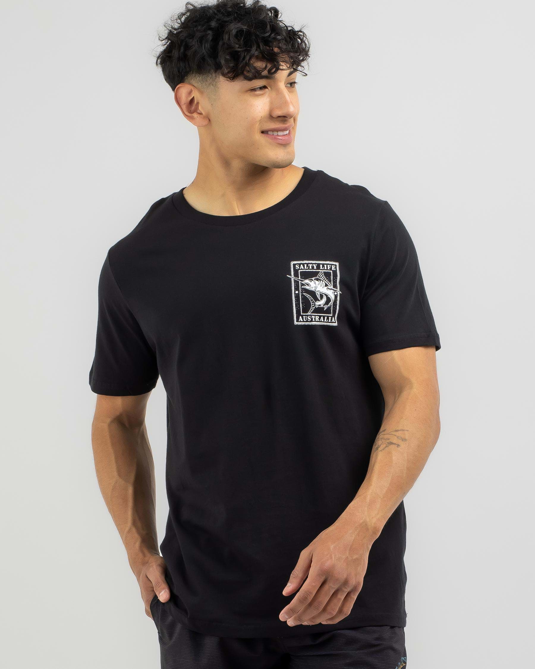 Shop Salty Life Elude T-Shirt In Black - Fast Shipping & Easy Returns ...