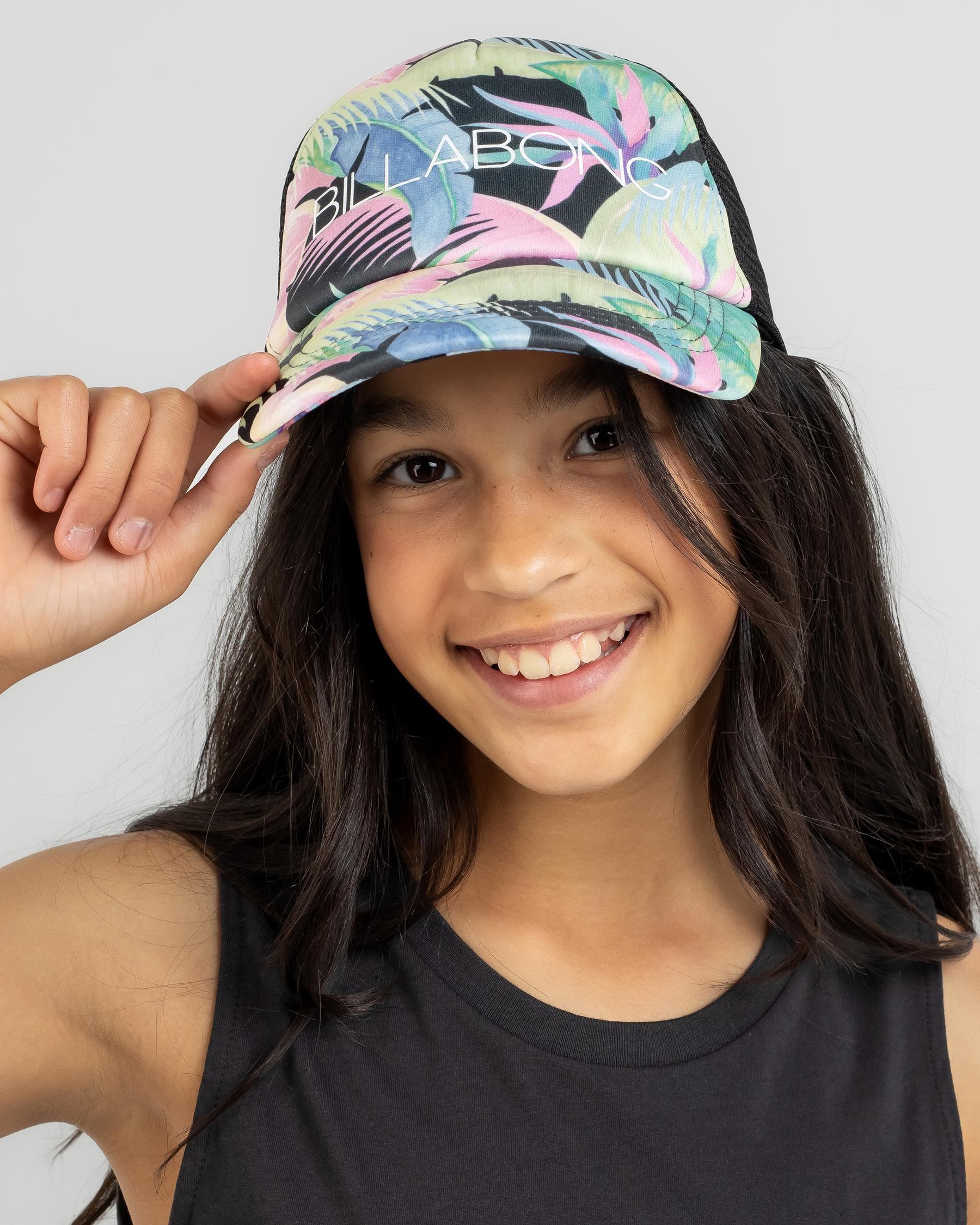 Billabong Girls' Marine Tropic Trucker Cap In Green - FREE* Shipping ...