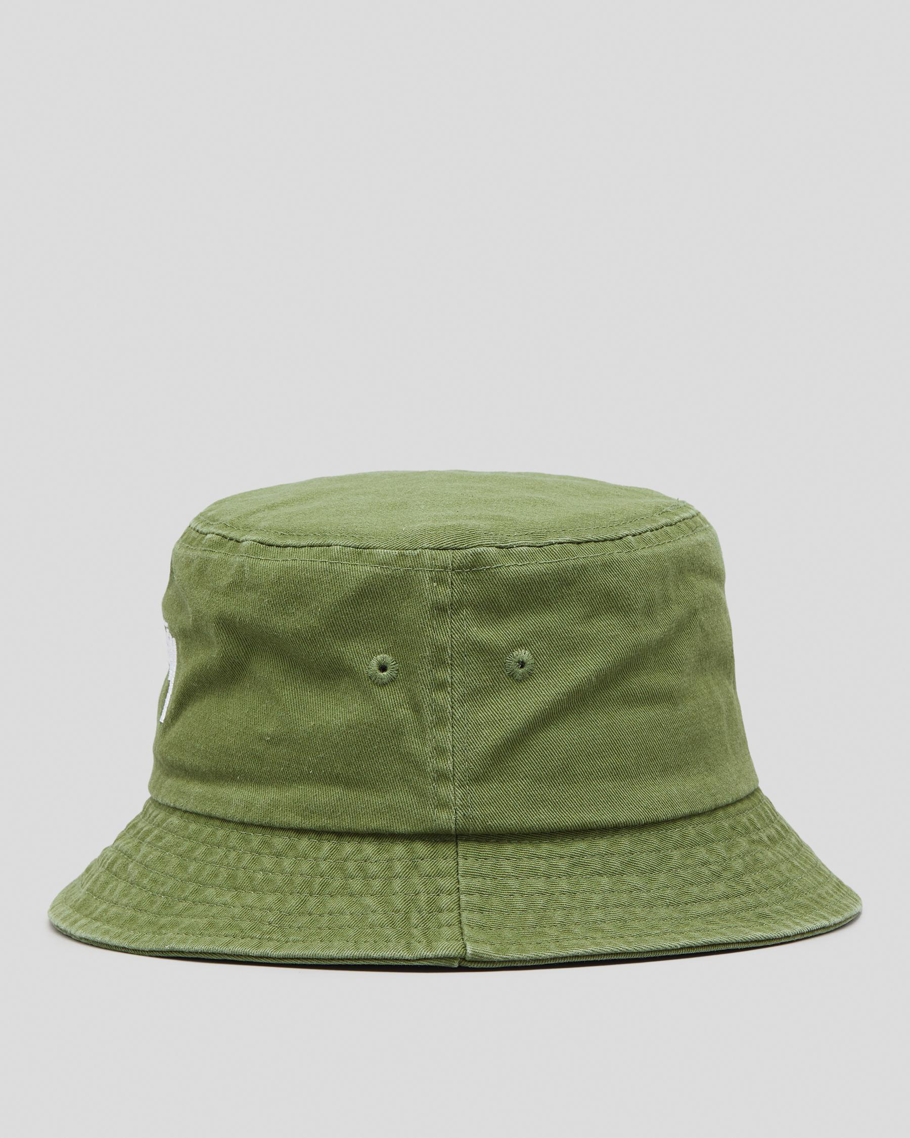 Stussy Stock Bucket Hat In Moss - Fast Shipping & Easy Returns - City ...