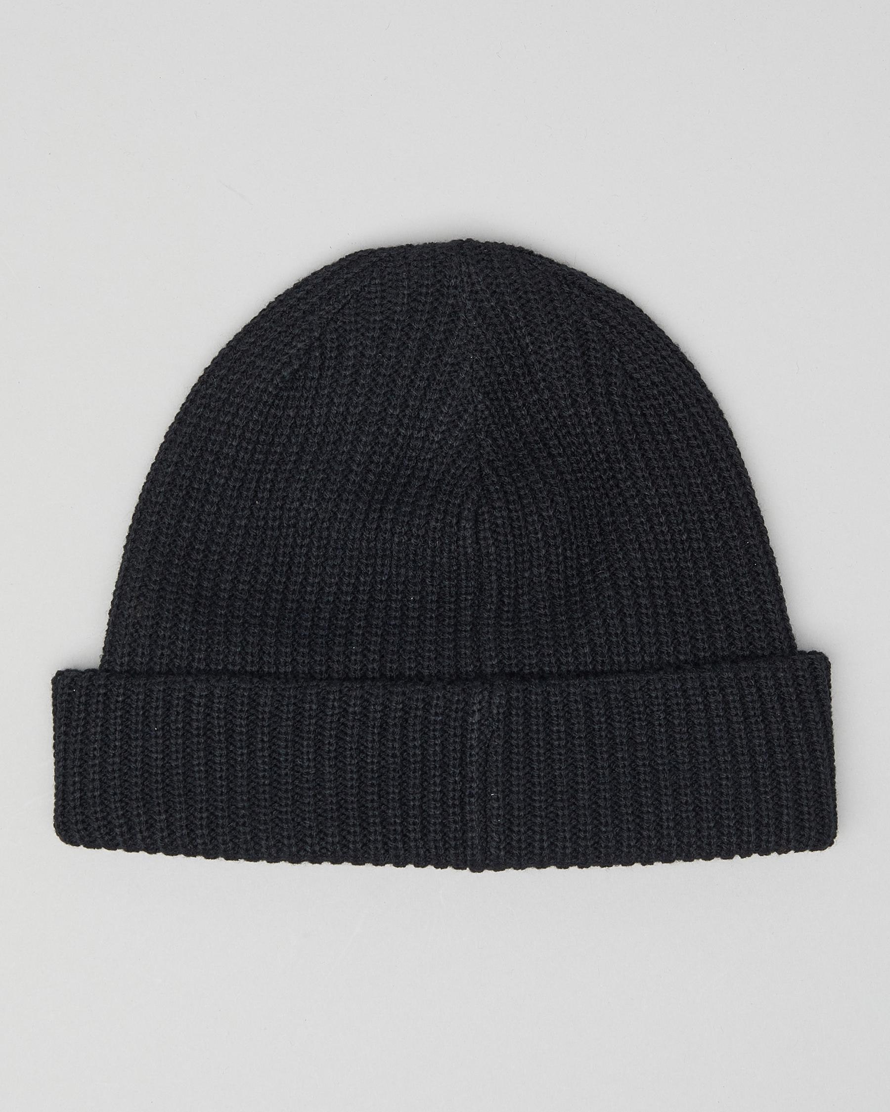 Shop Rip Curl Icons Reg Beanie In Black - Fast Shipping & Easy Returns ...