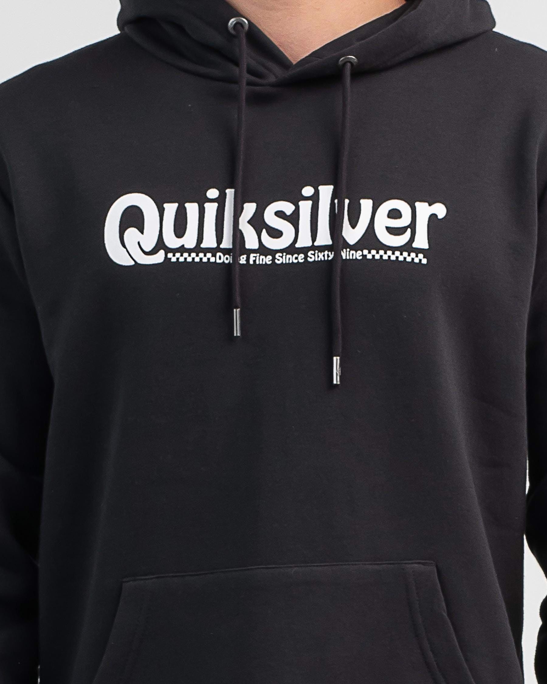 Shop Quiksilver Word Promo Hoodie In Black - Fast Shipping & Easy ...