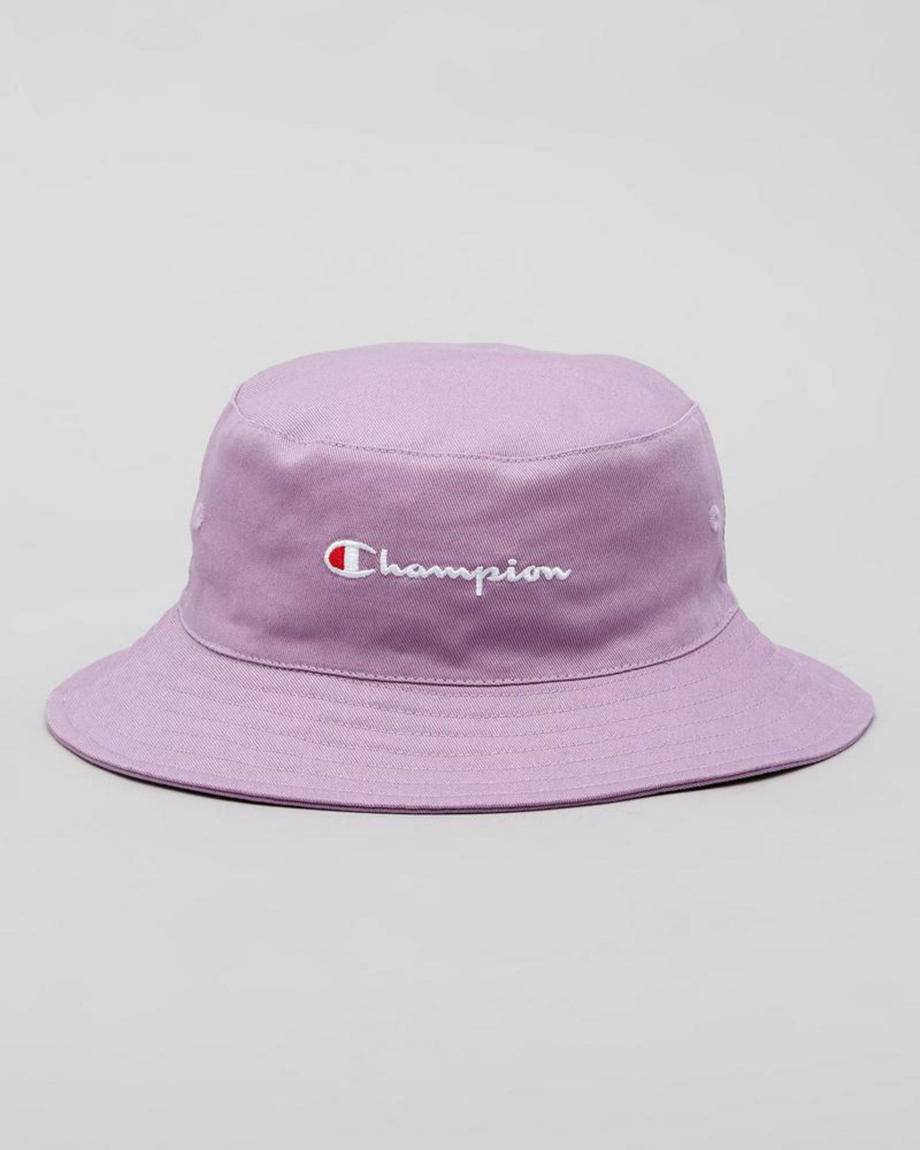 champion bucket hat purple