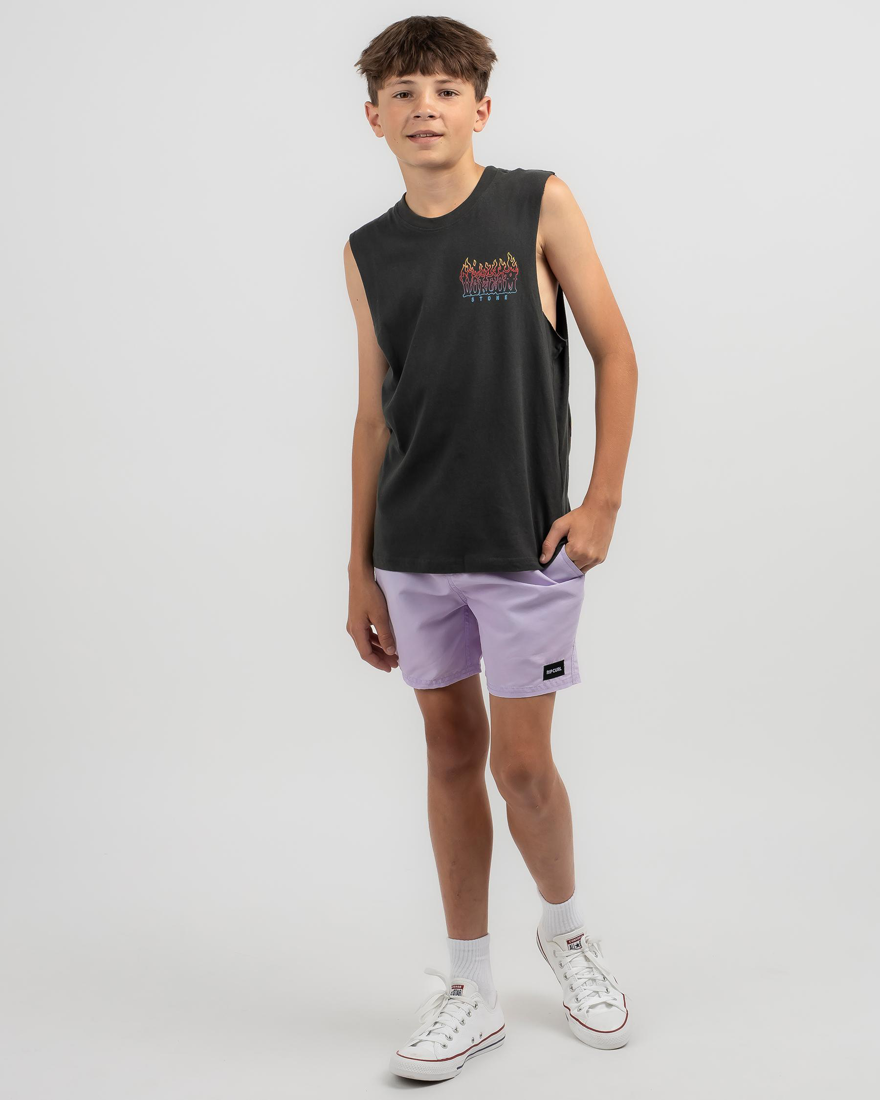 Volcom Boys' Scorps Muscle Tank In Stealth - Fast Shipping & Easy ...